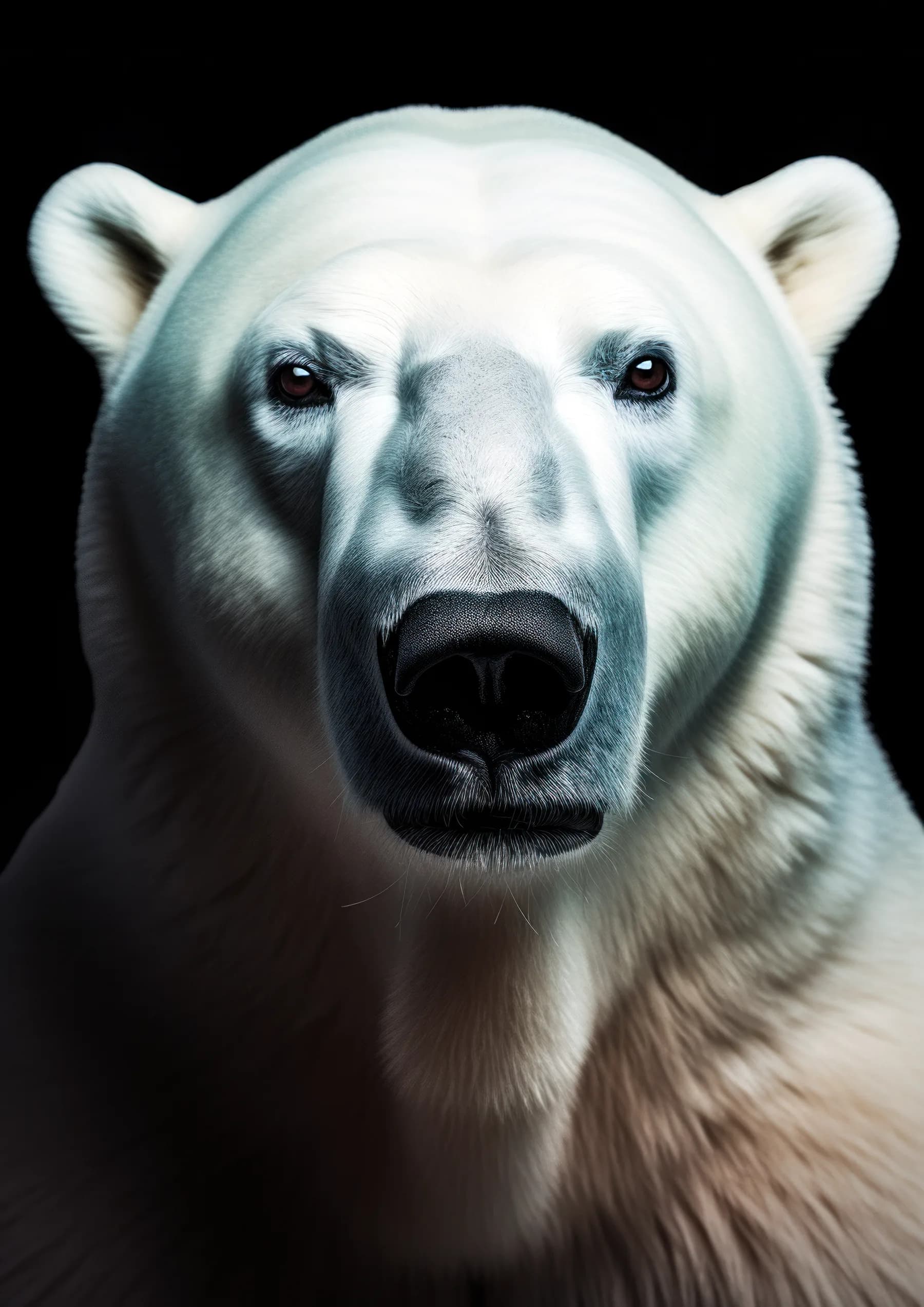 Oso polar de mirada penetrante