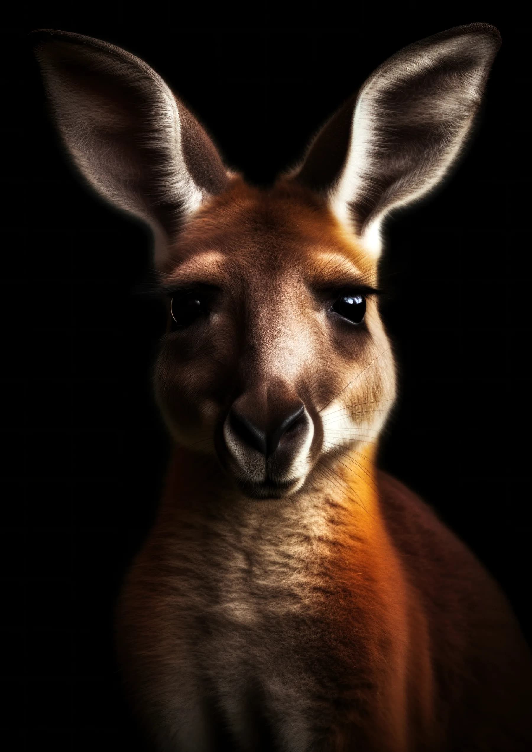 Canguro de orejas alertas