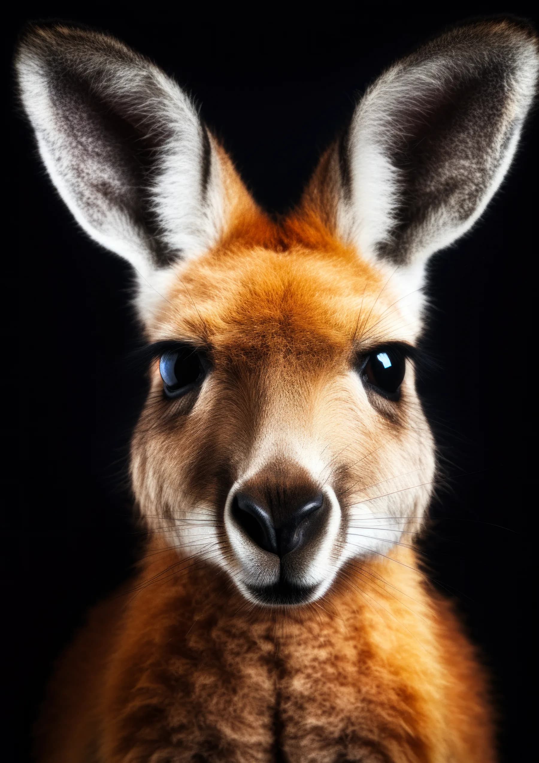 Canguro de perfil elegante