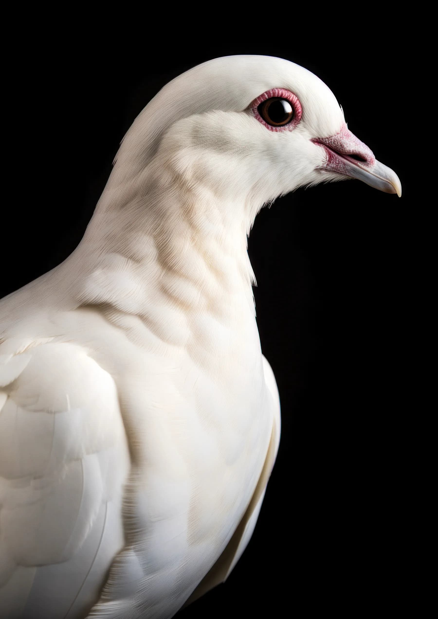 Aguila pescadora de plumaje blanco