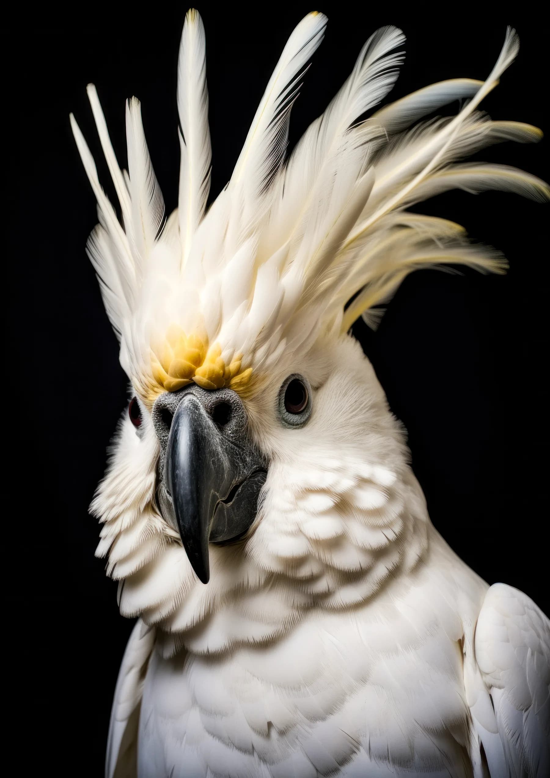 Cacatua blanca de cresta larga