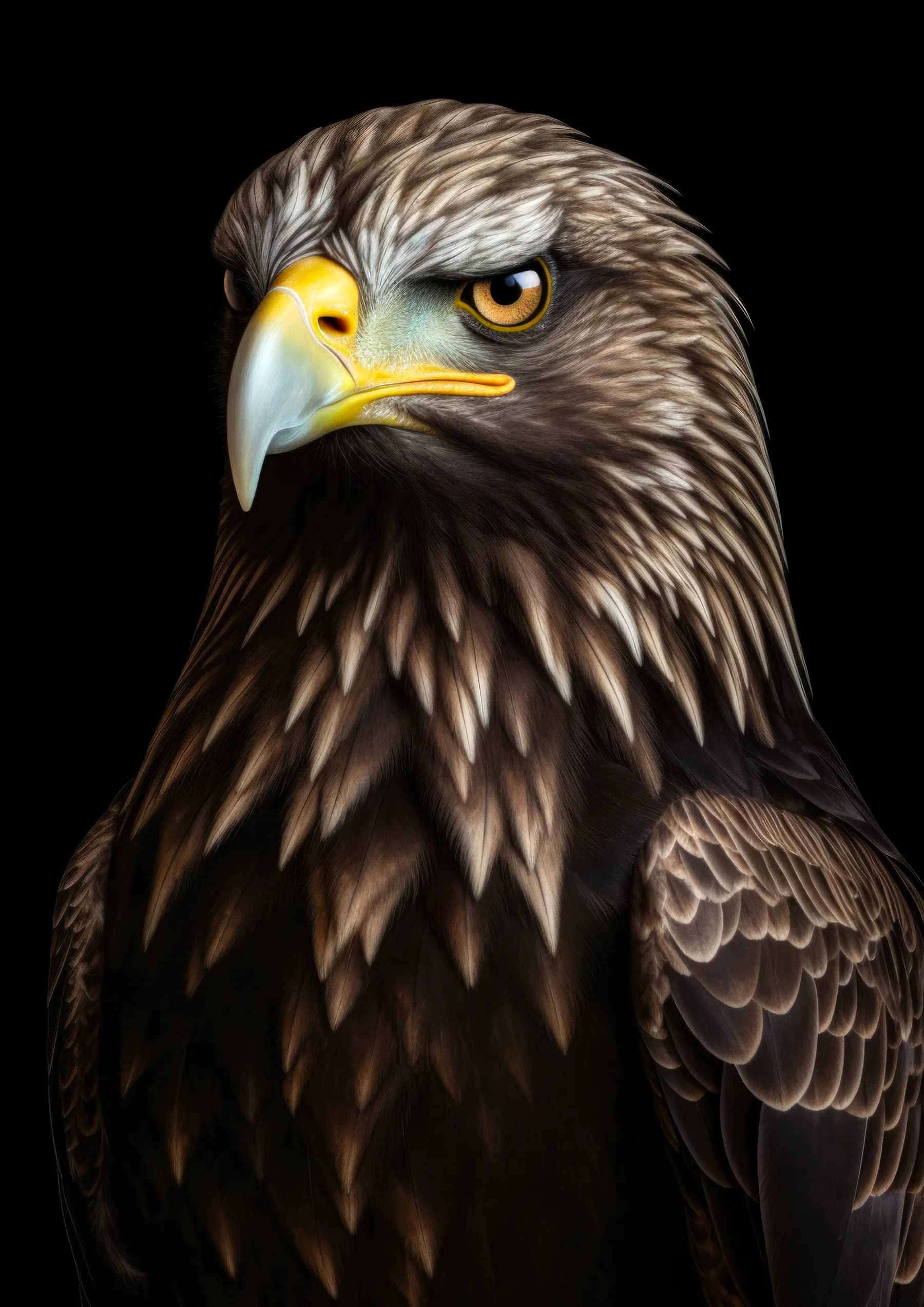 Aguila dorada de mirada penetrante