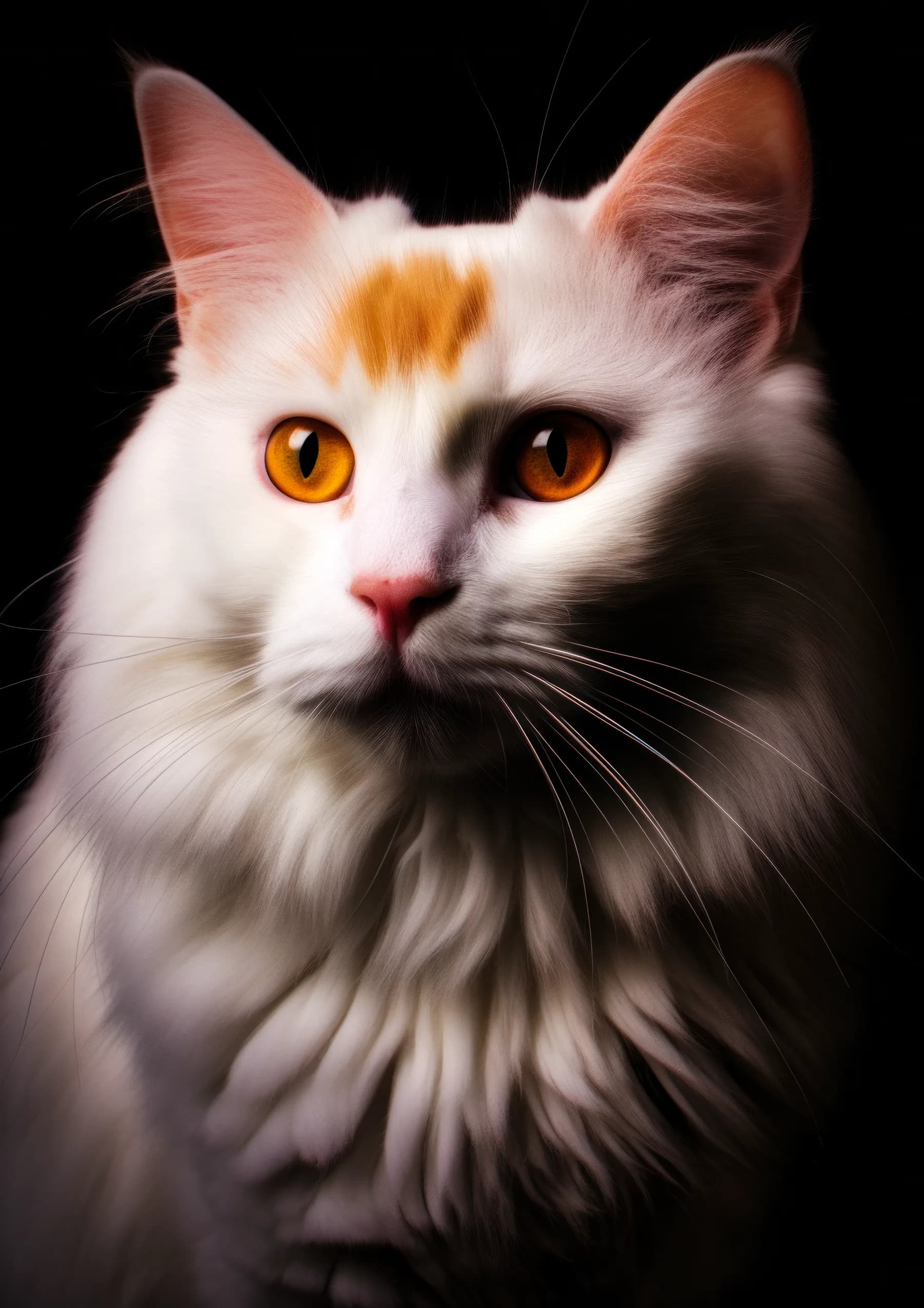 Gato atigrado plateado de ojos amarillos