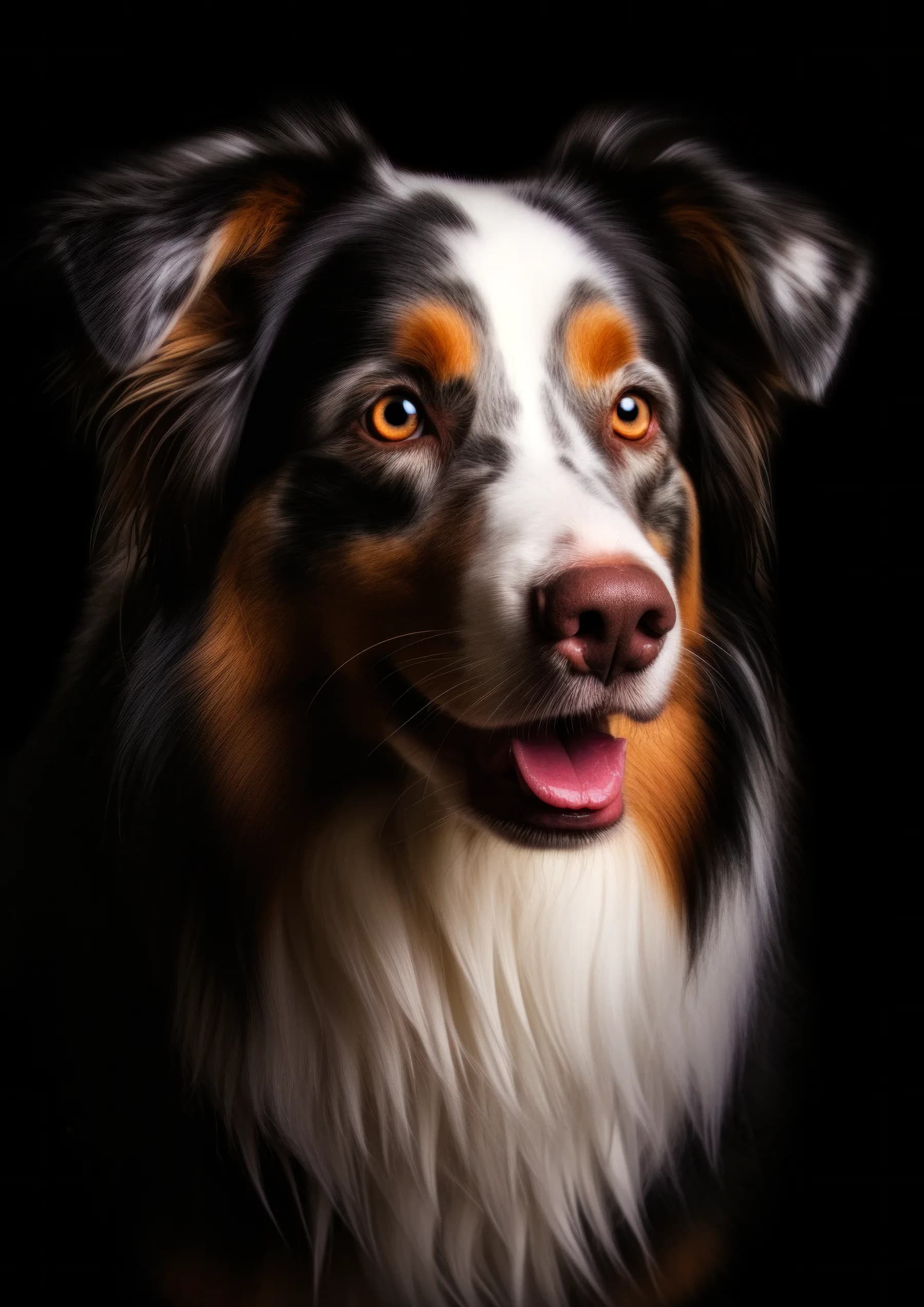 Perro Pastor Australiano de ojos ambar