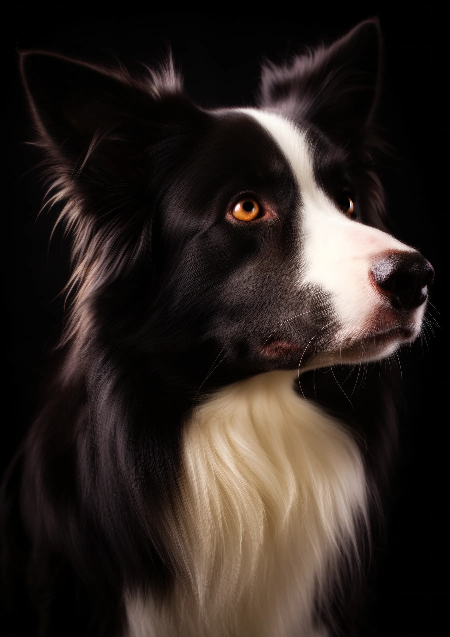 Perro Pastor Aleman de mirada atenta