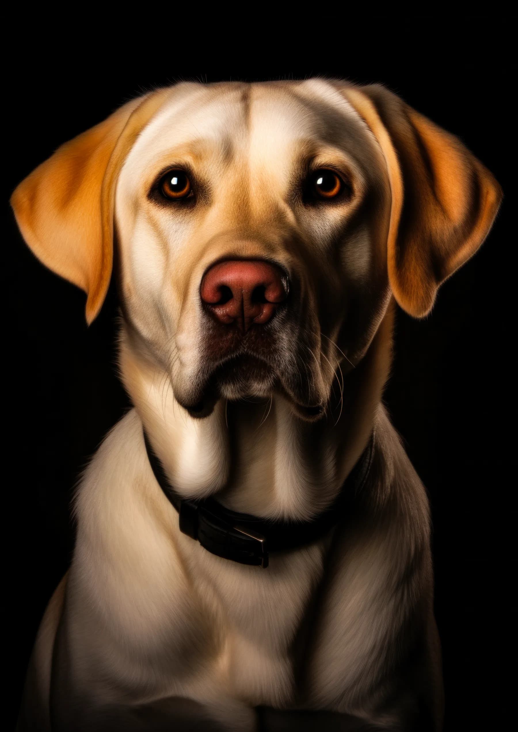 Perro Pug de ojos grandes