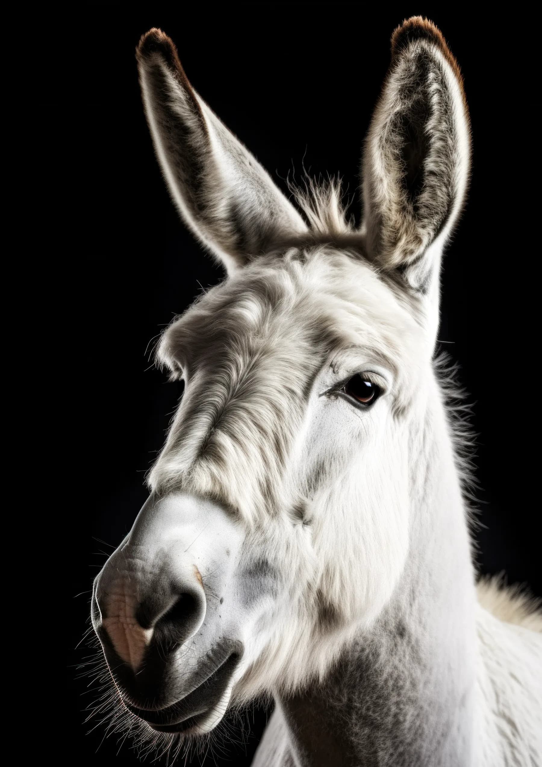 Burro cafe de mirada penetrante