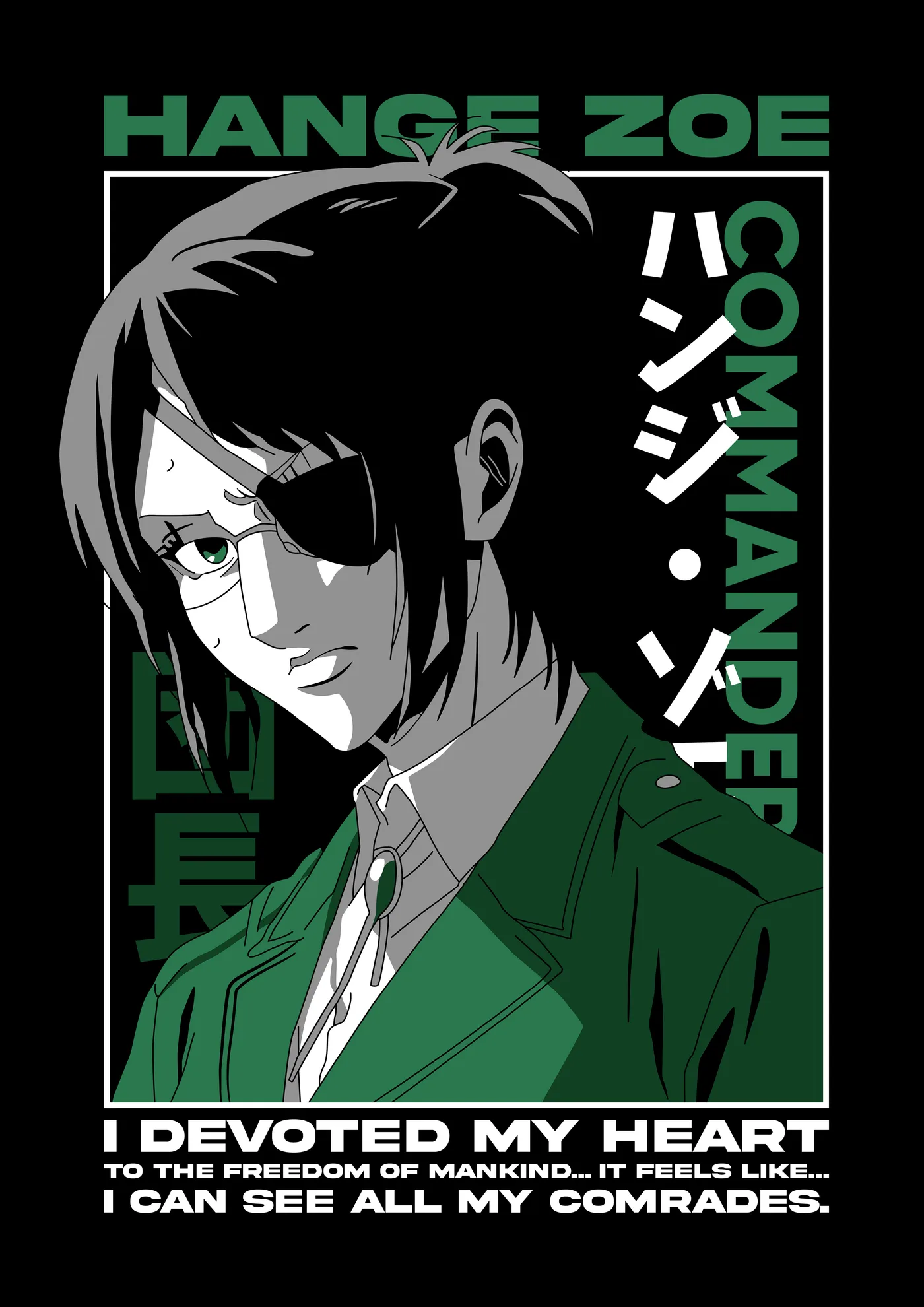 Hange Zoe Comandante Poster