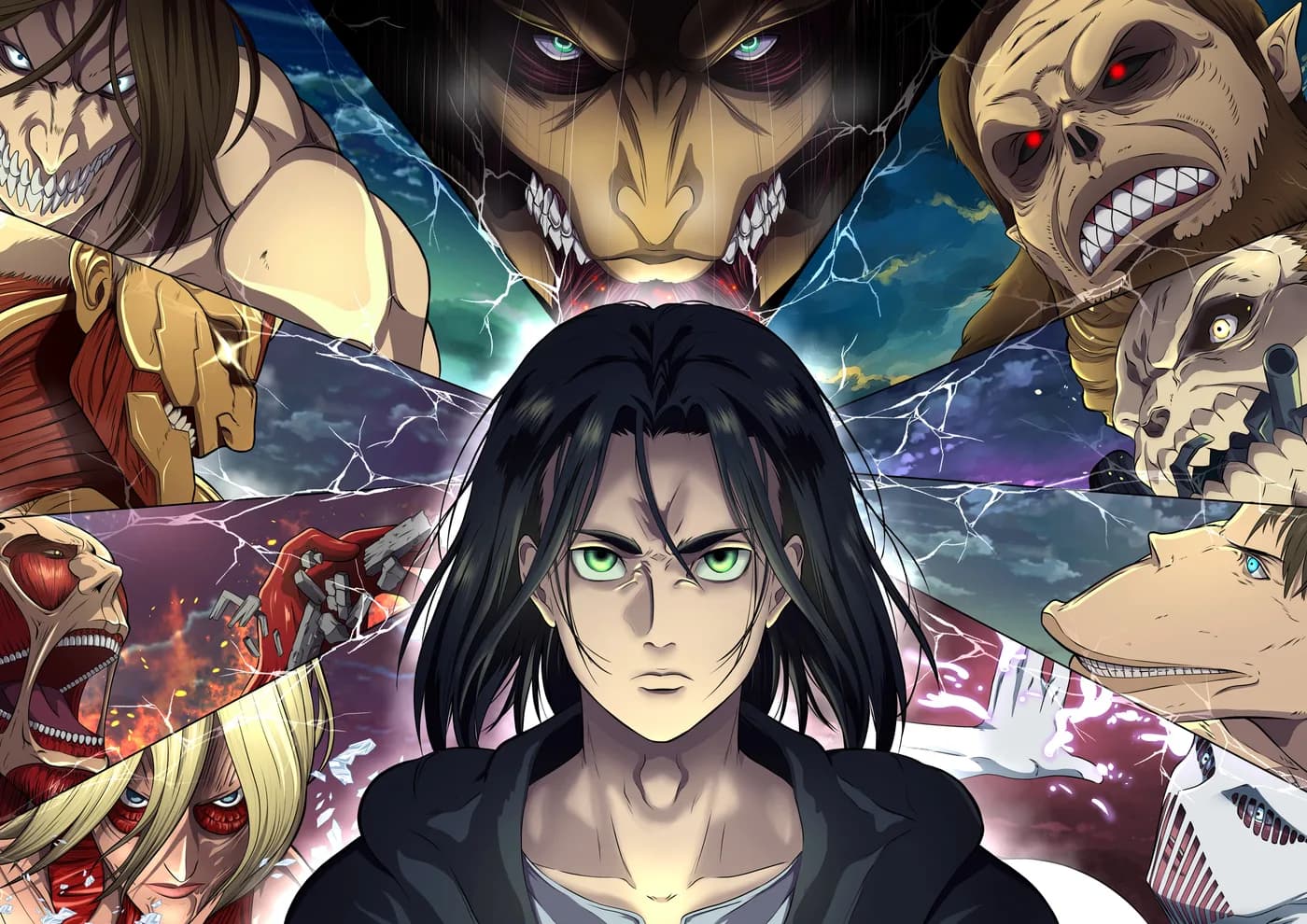 Eren Yeager Colage de Titanes