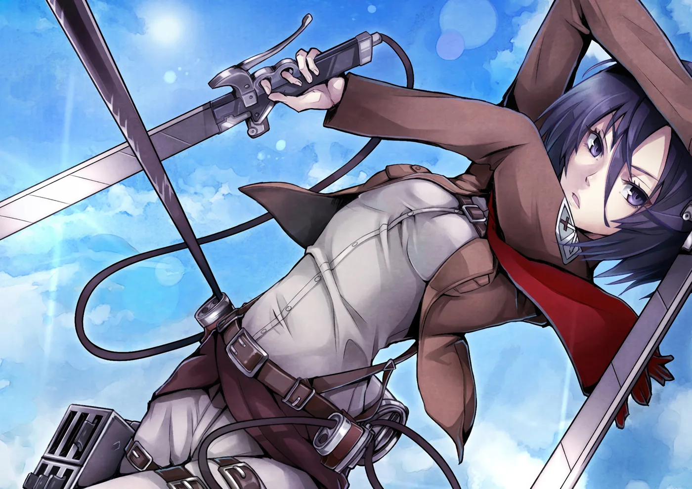 Mikasa Volando Estilo Acuarela