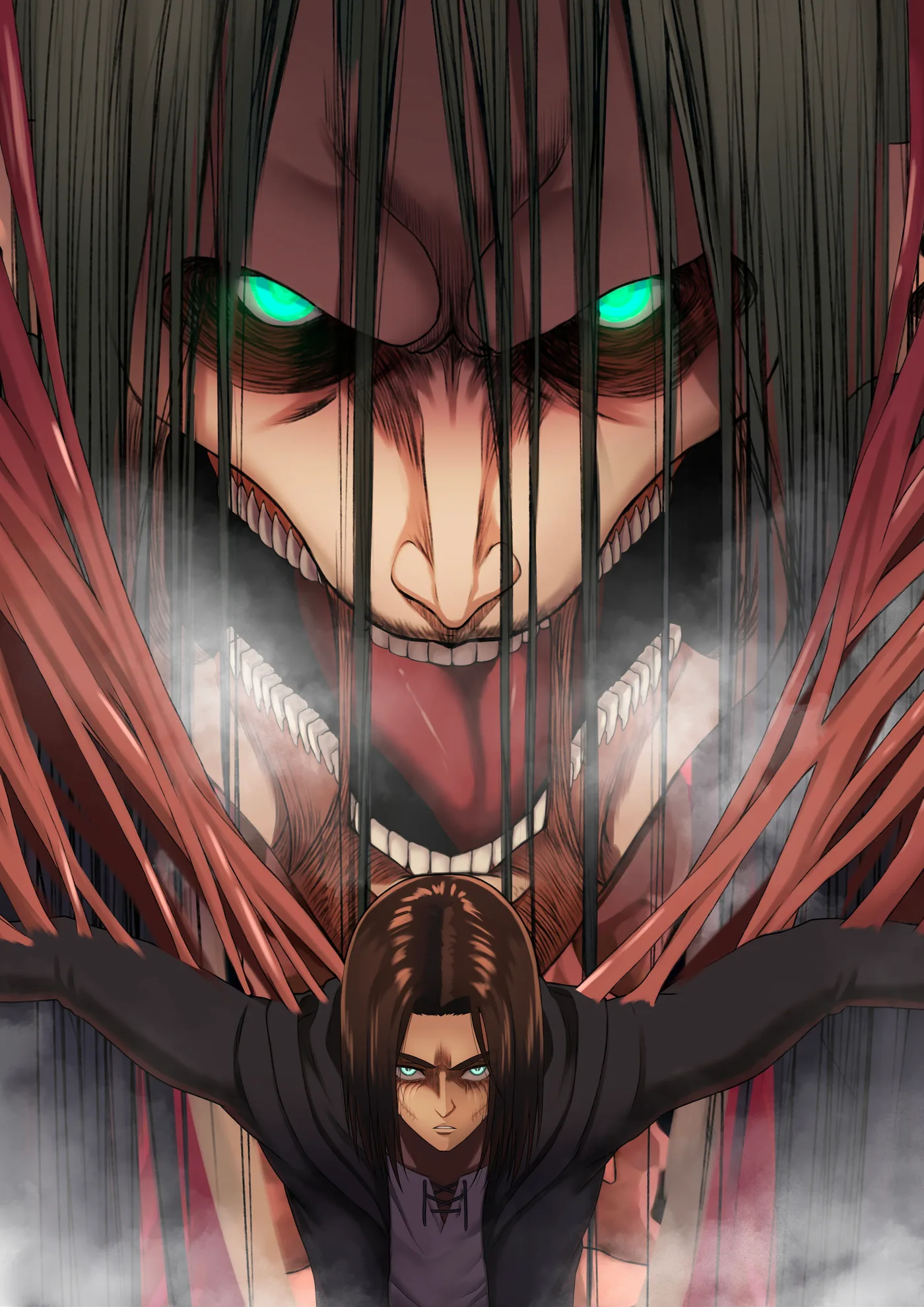 Eren Yeager y el Titan Fundador