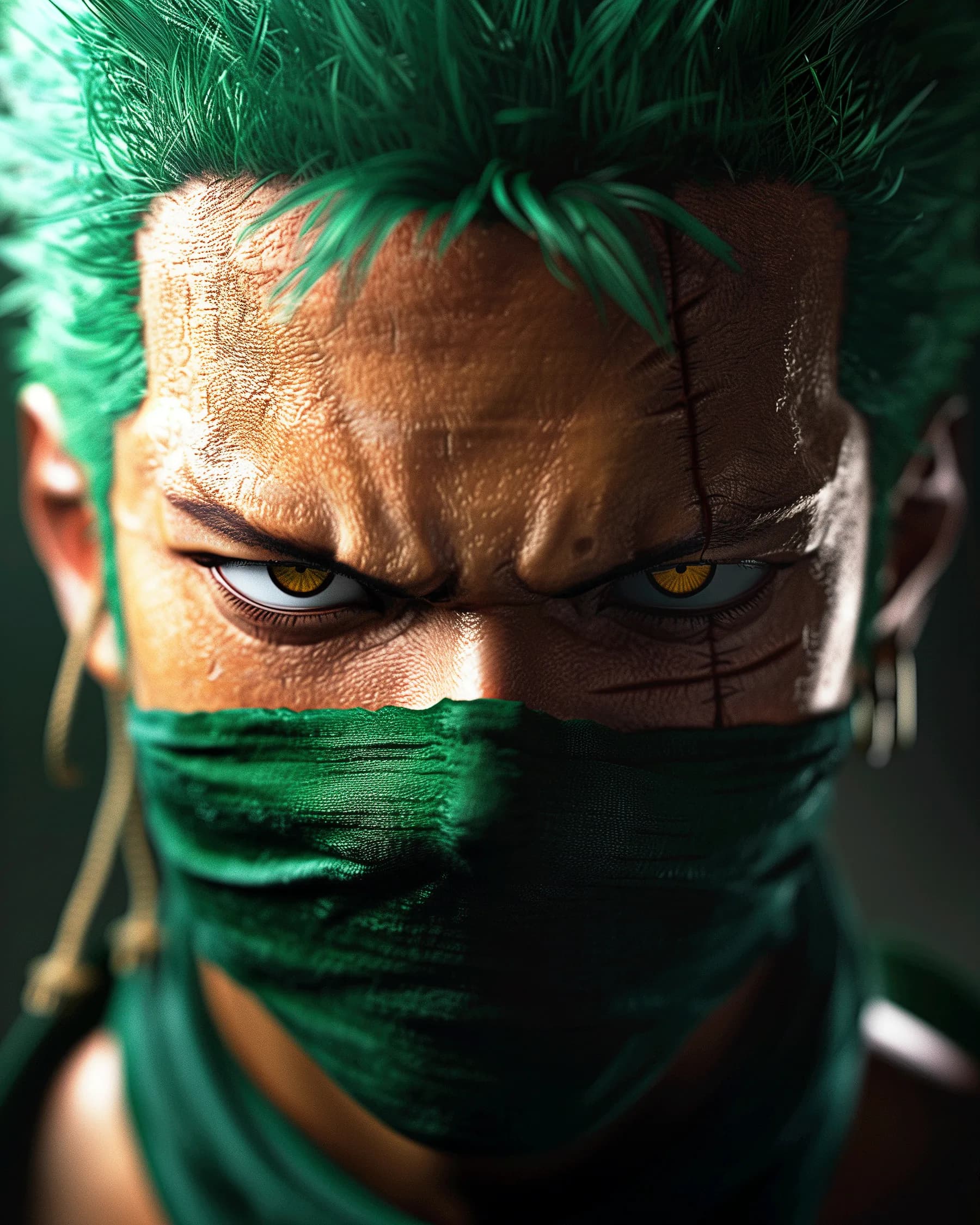 Zoro One Piece Mirada Intensa