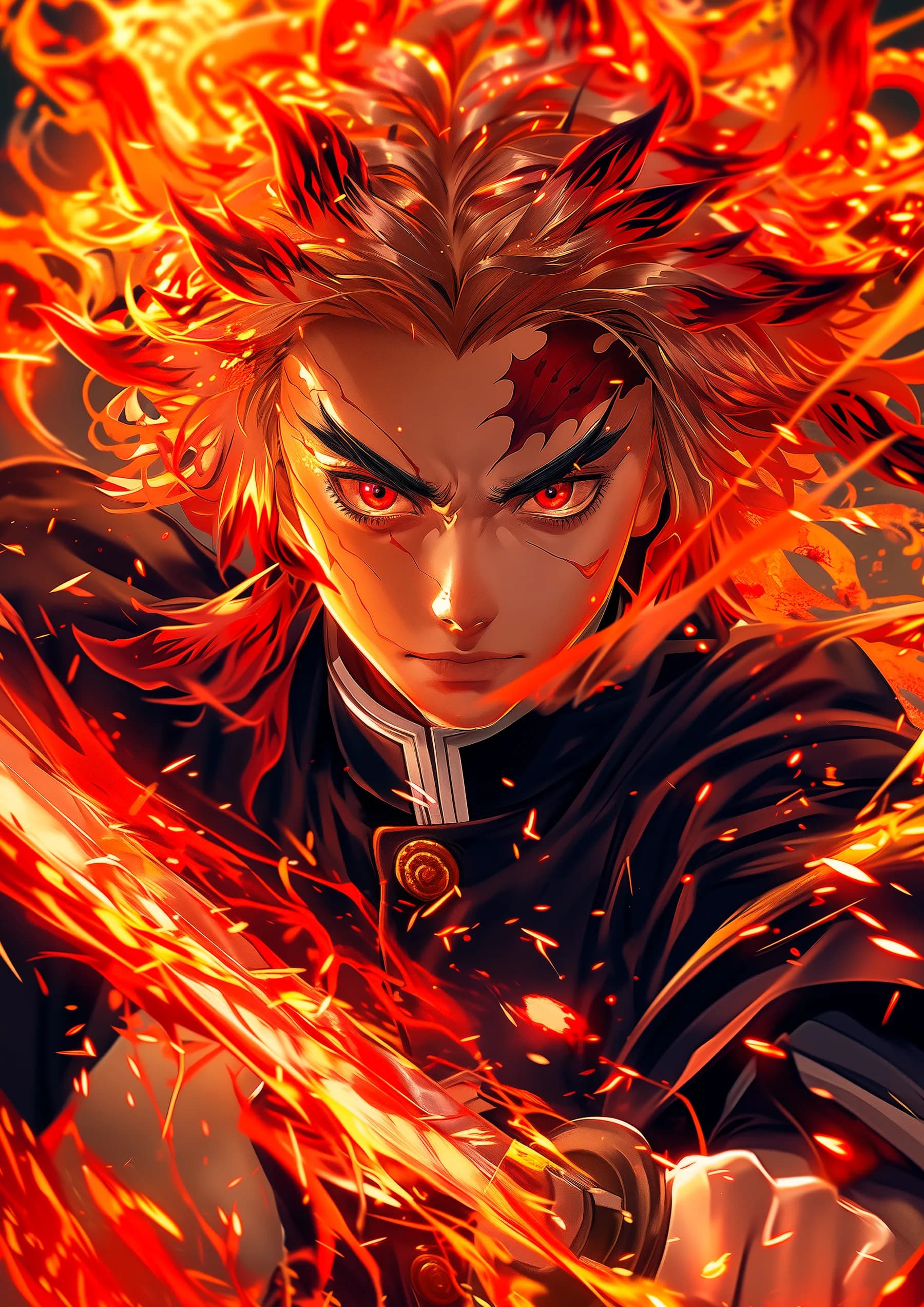 Rengoku Kyojuro Fuego