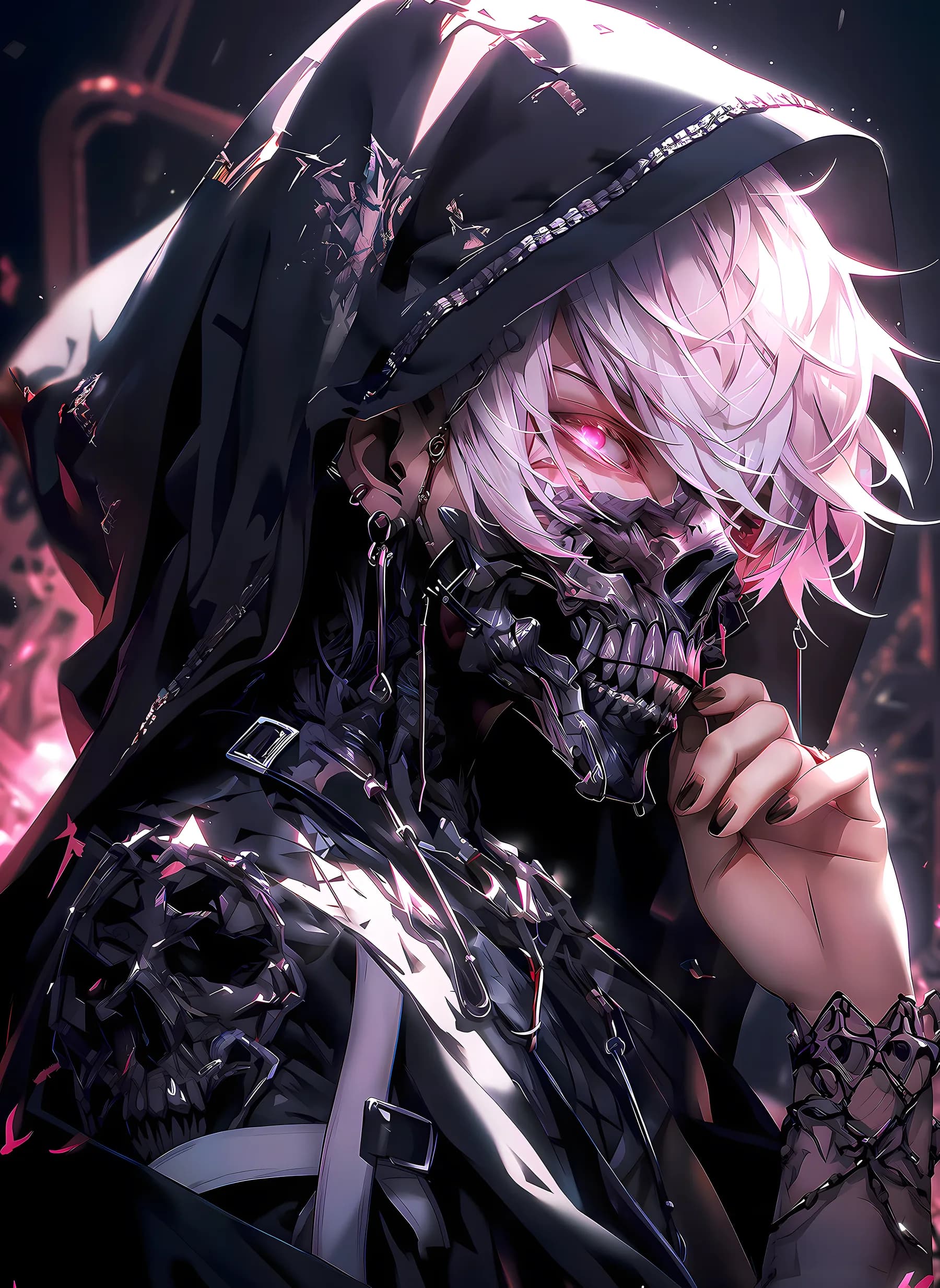 Personaje Anime Máscara Calavera