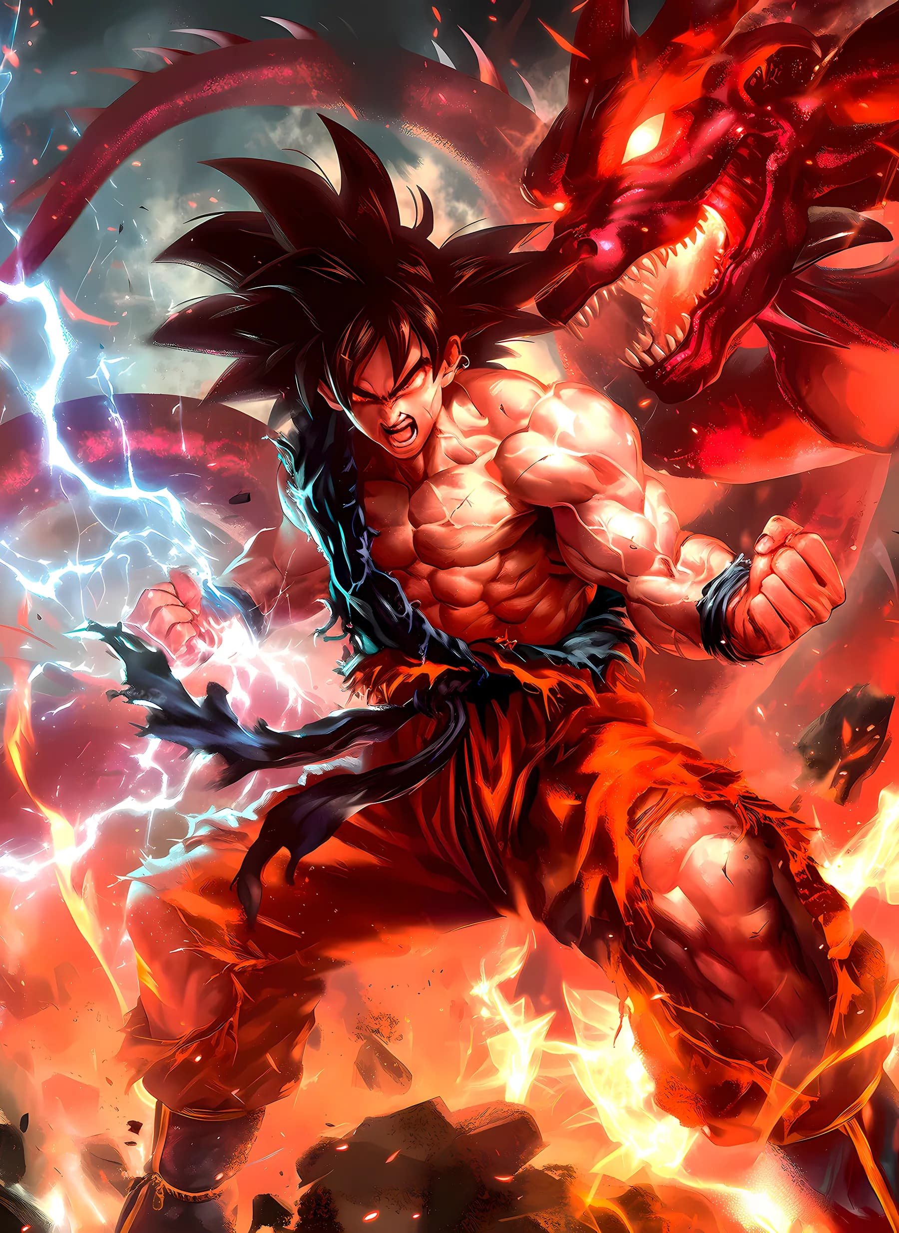 Goku y Shenron Dragon Ball
