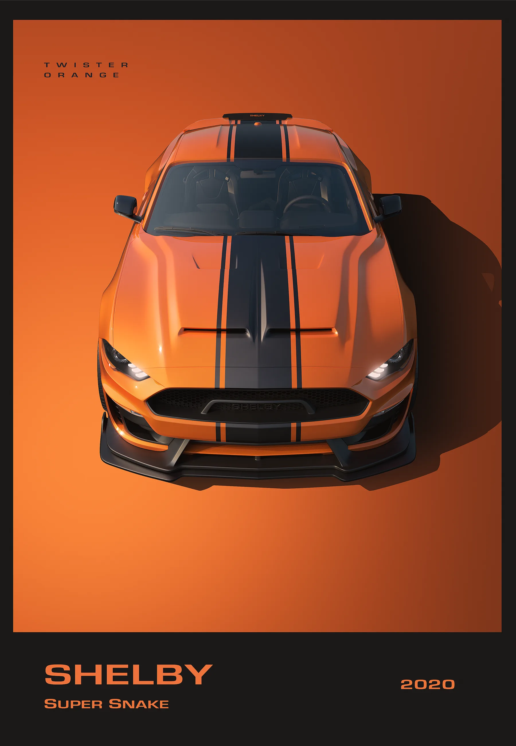 Mustang Shelby Super Snake Naranja