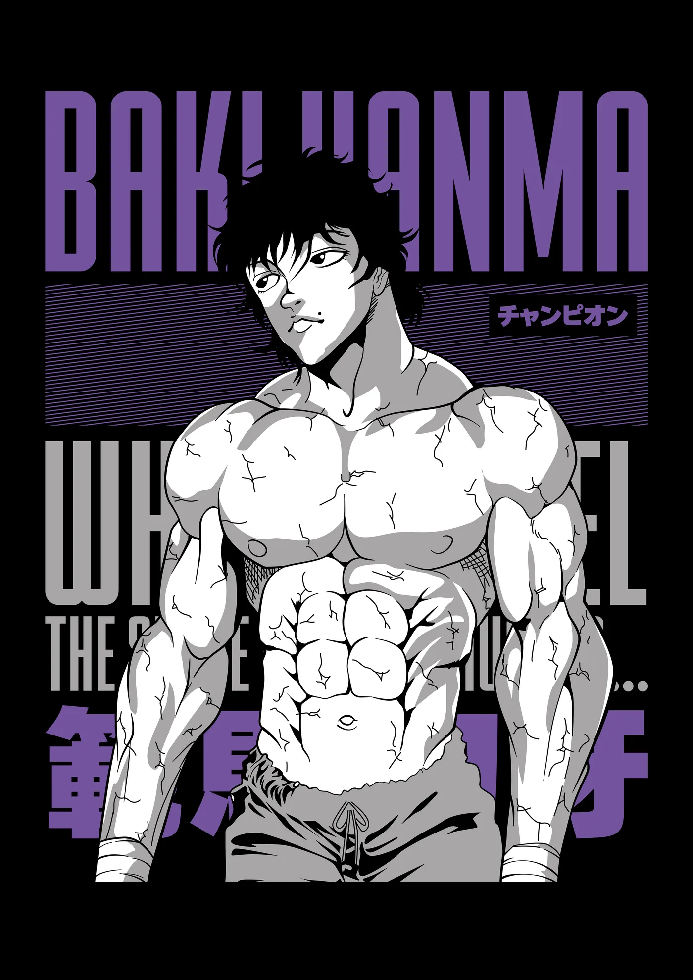 Baki Hanma Musculoso Poster