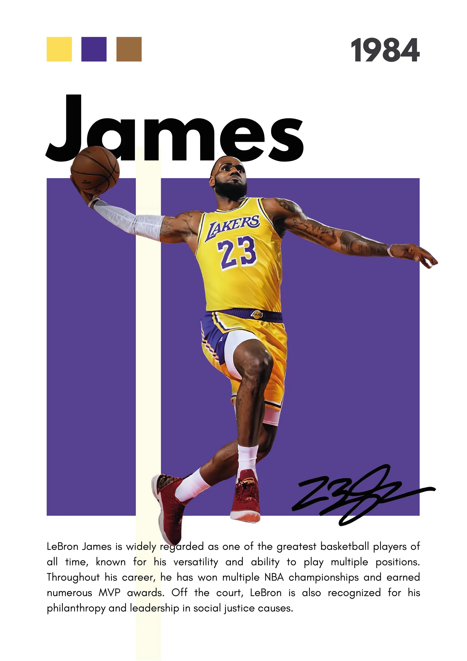 LeBron James Lakers Edición Púrpura