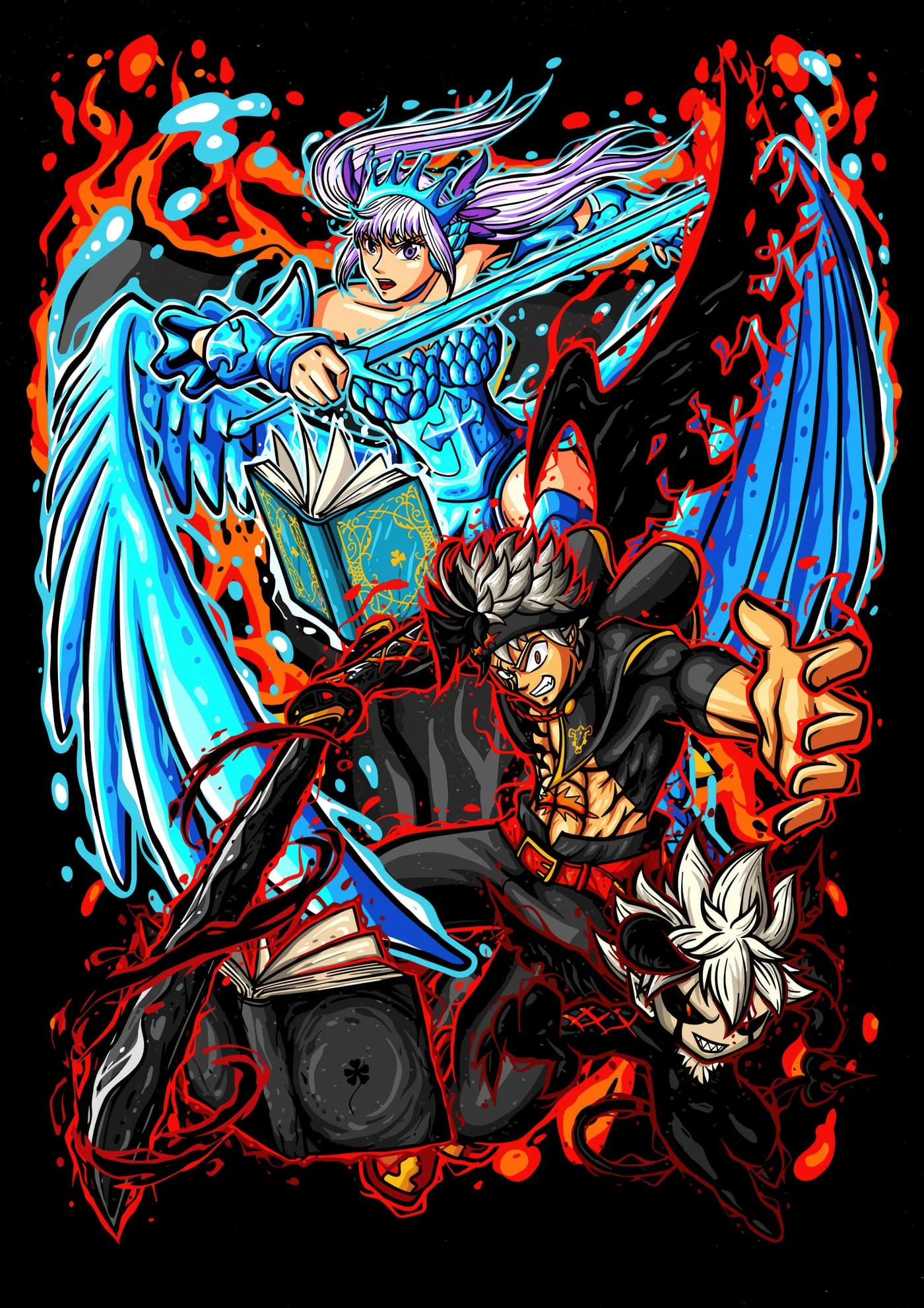 Noelle y Asta Espadas Cruzadas
