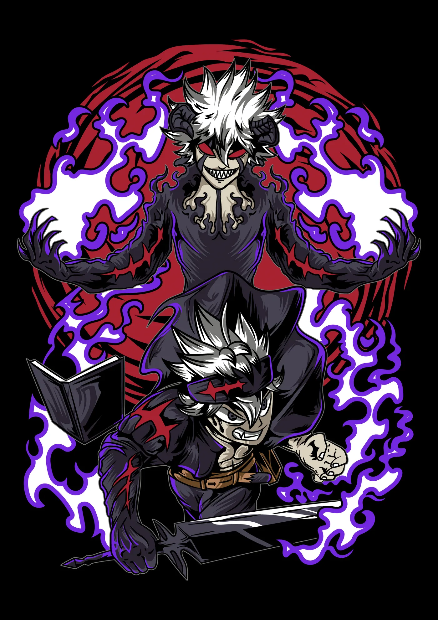 Asta Union Demoniaca Garras Moradas