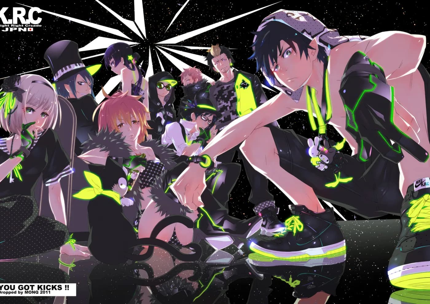 Grupo Urbano Streetwear Neon Tenis