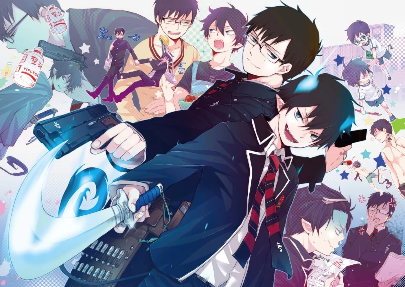 Rin Okumura Colage de Momentos Manga