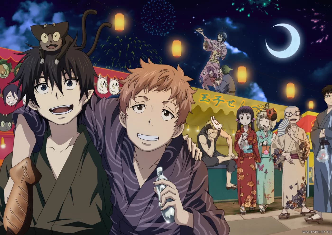 Rin Yukio y Kuro en Festival Nocturno