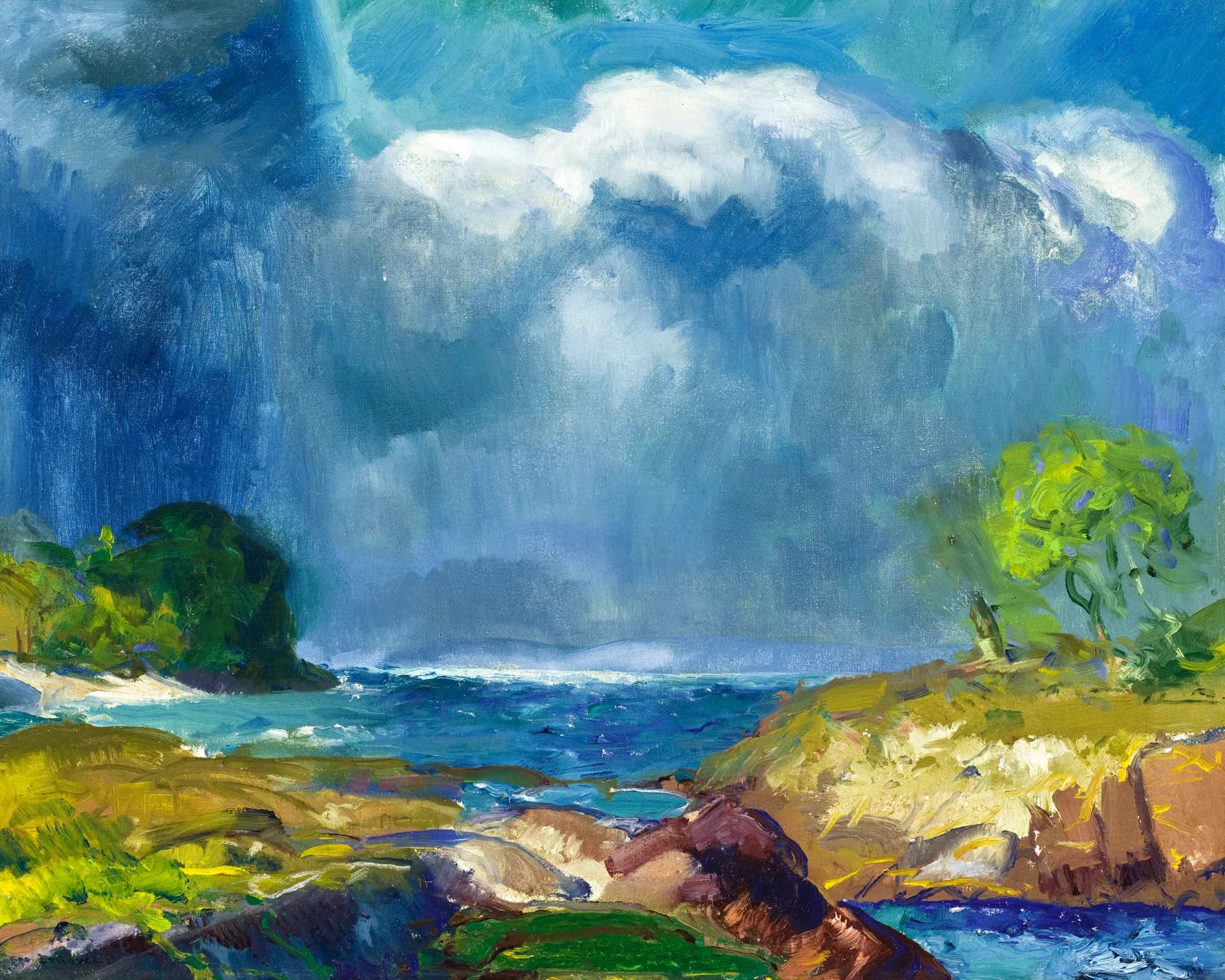 Cielo y Mar Nublado - George Bellows