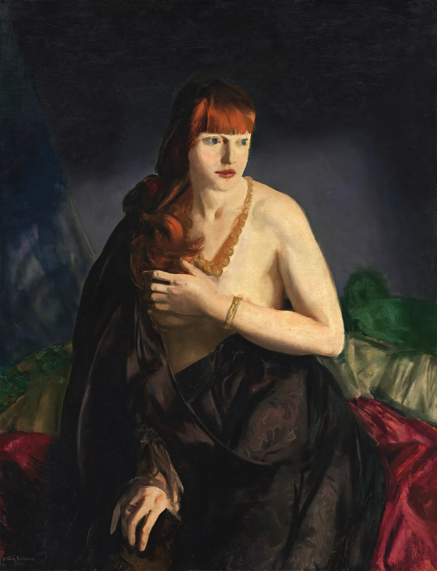 Retrato de Mujer con Cabello Rojo - George Bellows