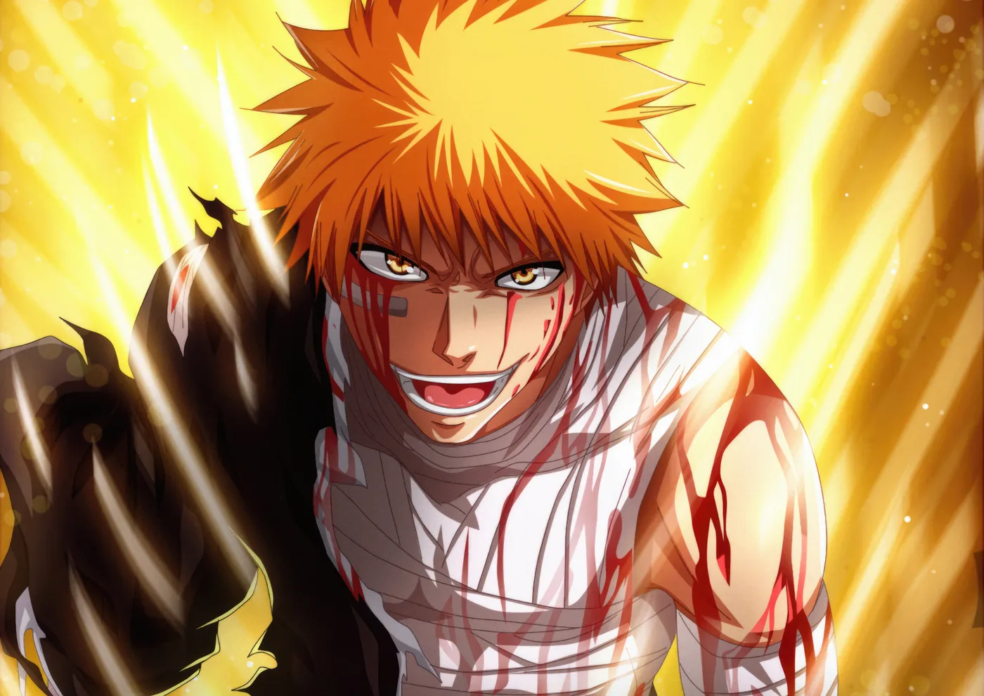 Ichigo Sonrisa Sangrienta Poder Dorado