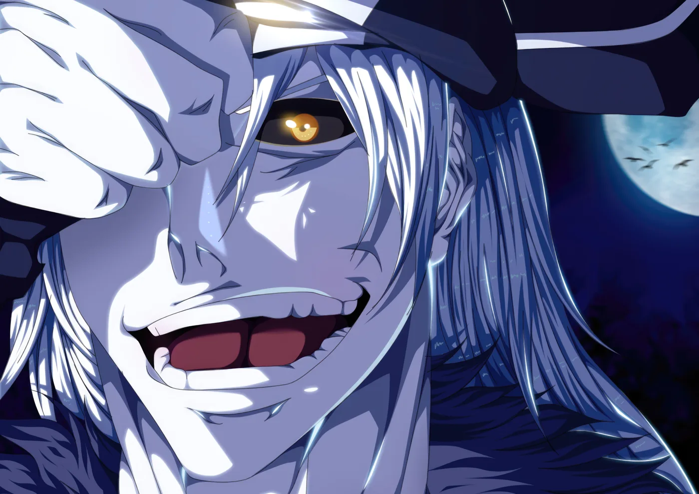 Hollow Ichigo Ojo Dorado Luna Llena