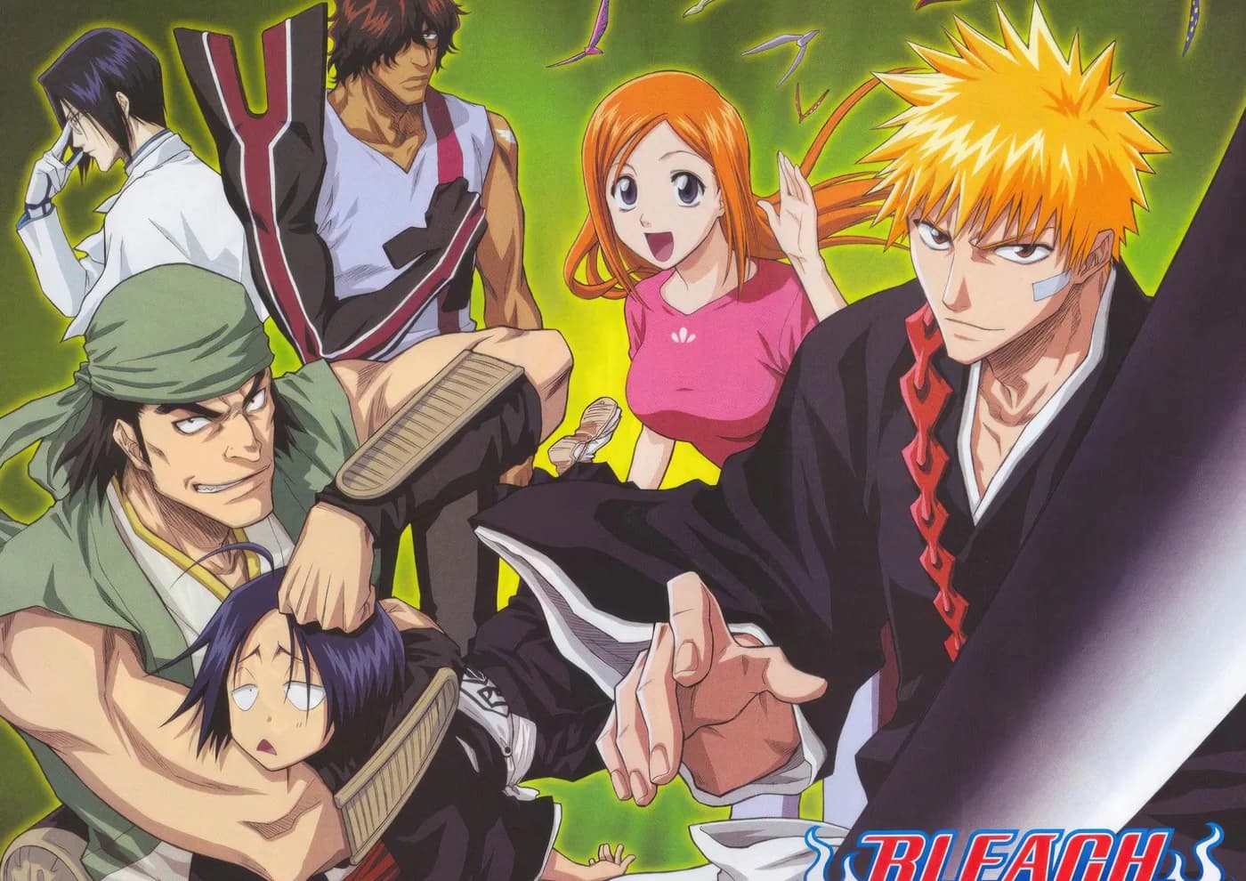 Ichigo Orihime Uryu y Chad Grupo