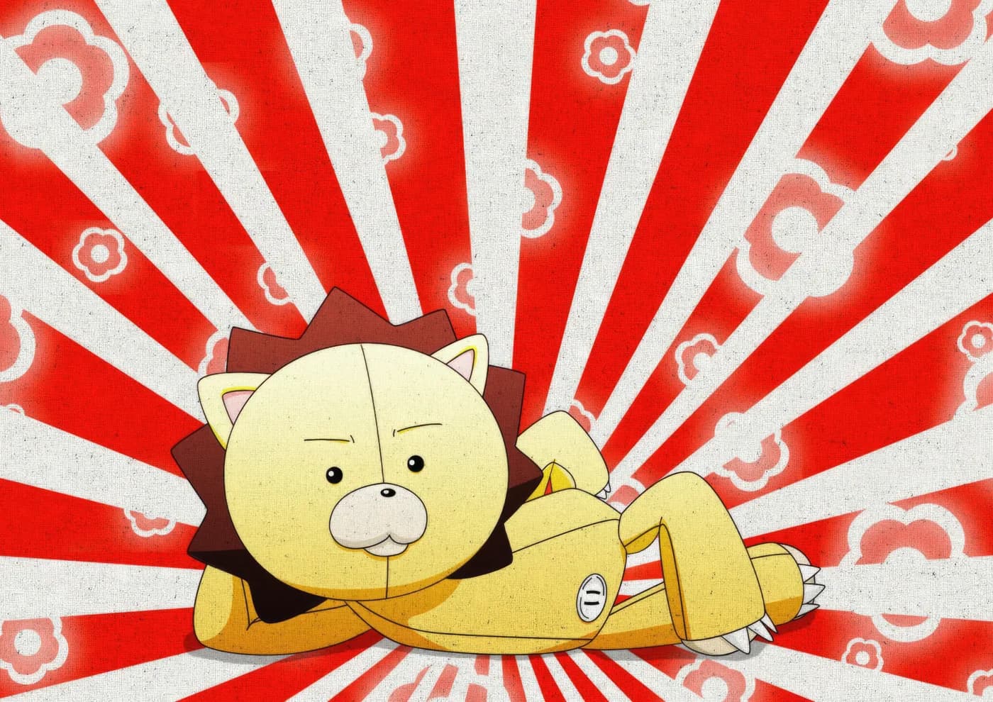 Leon Kawaii Estilo Sol Naciente Japones