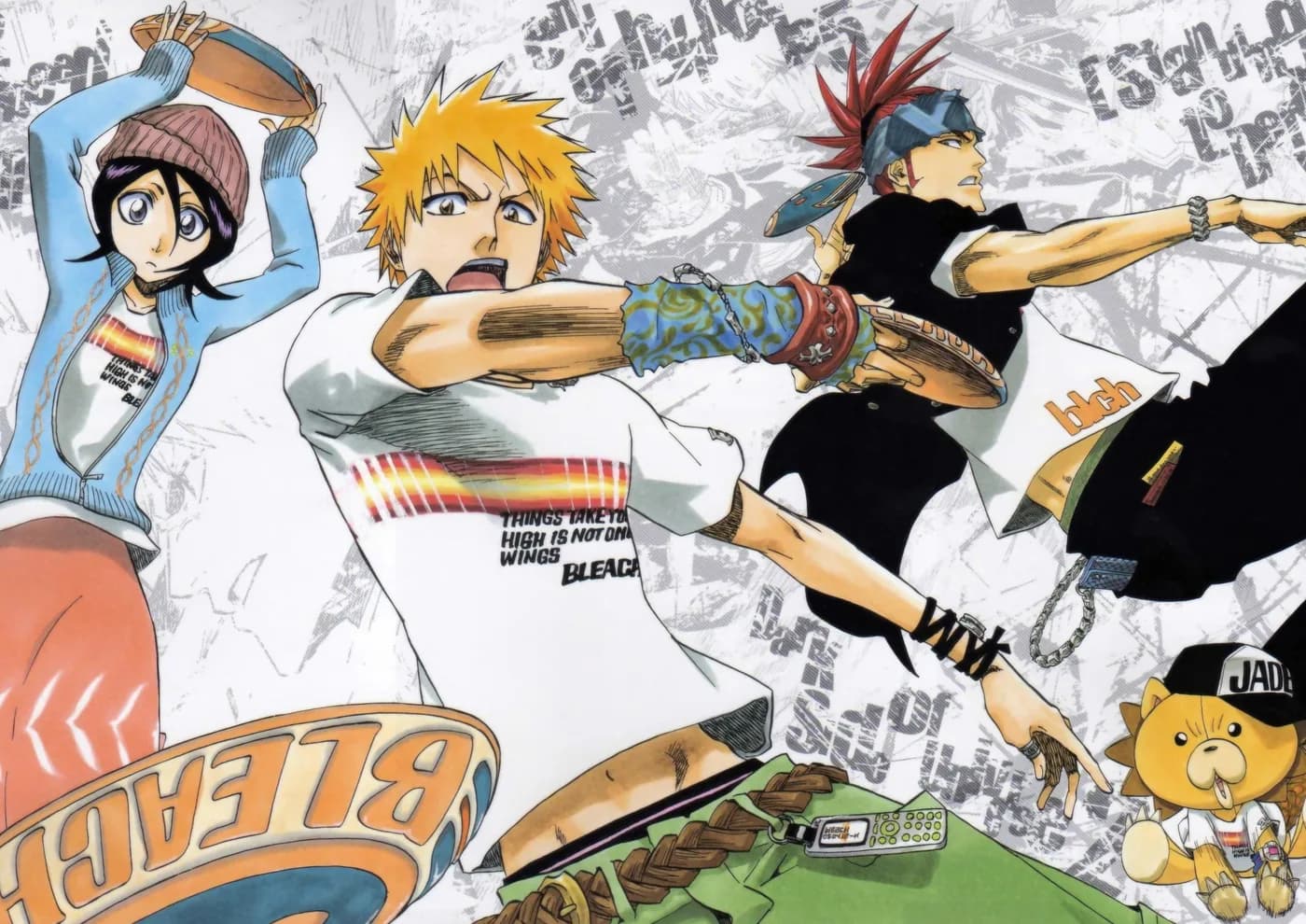 Ichigo Rukia y Renji Estilo Streetwear