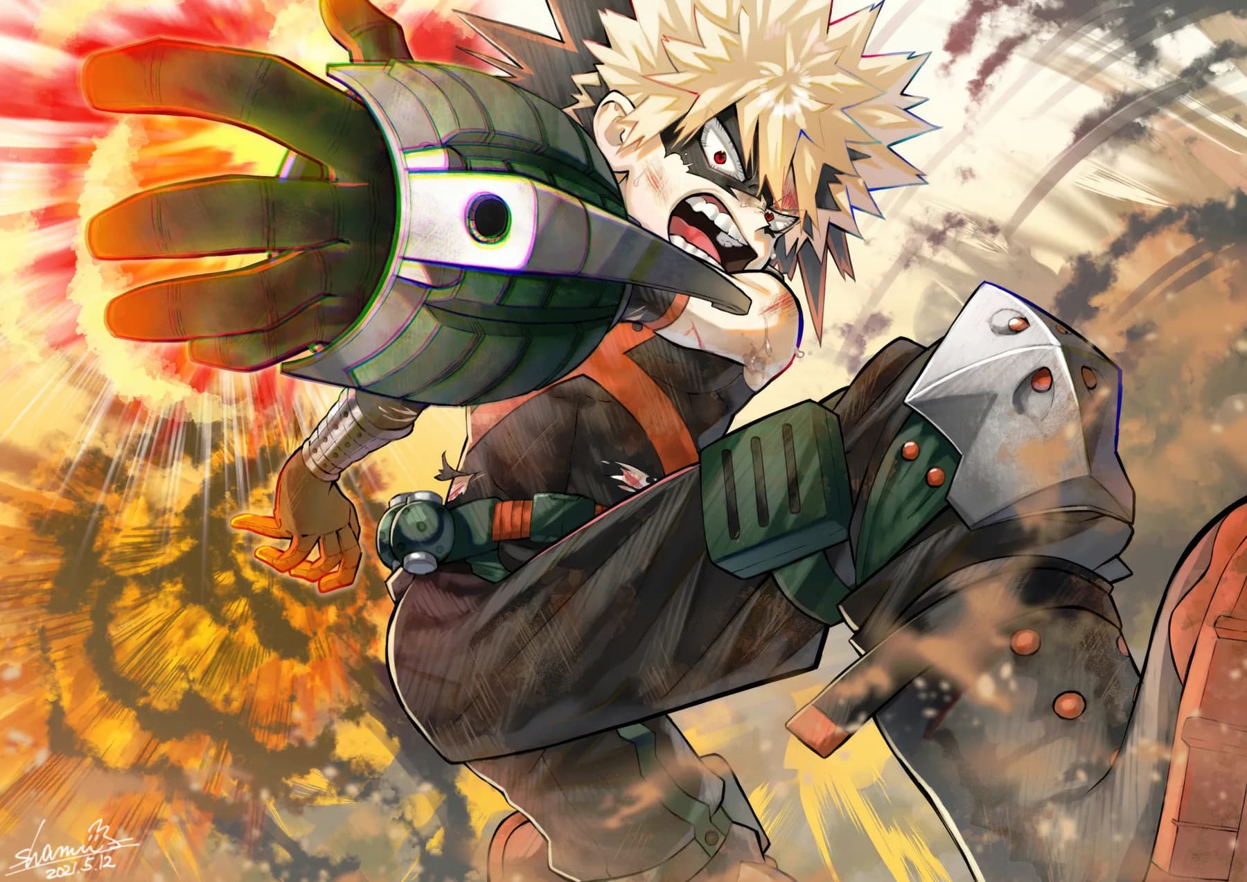 Bakugo Katsuki Explosión de Puño