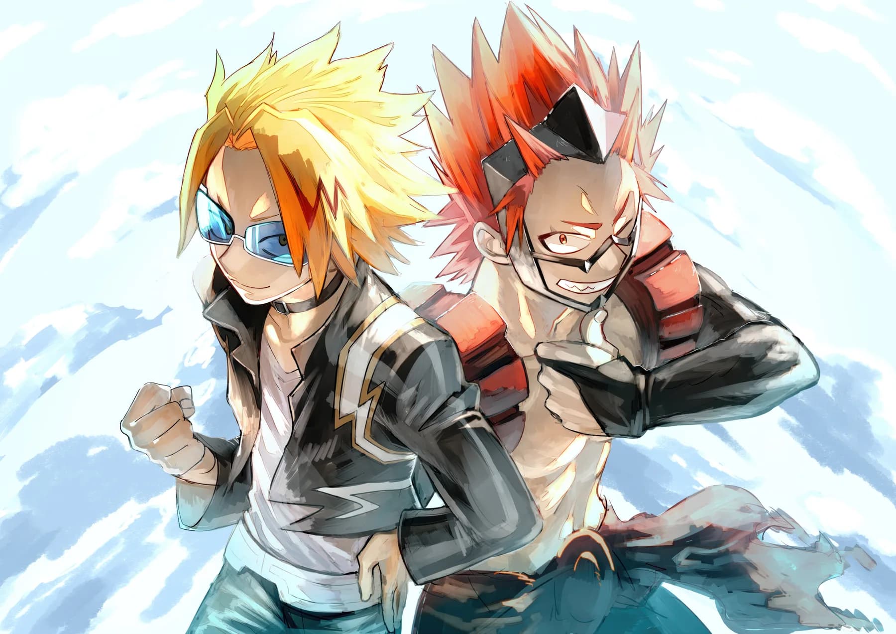 Kaminari Denki y Kirishima Eijiro Dúo