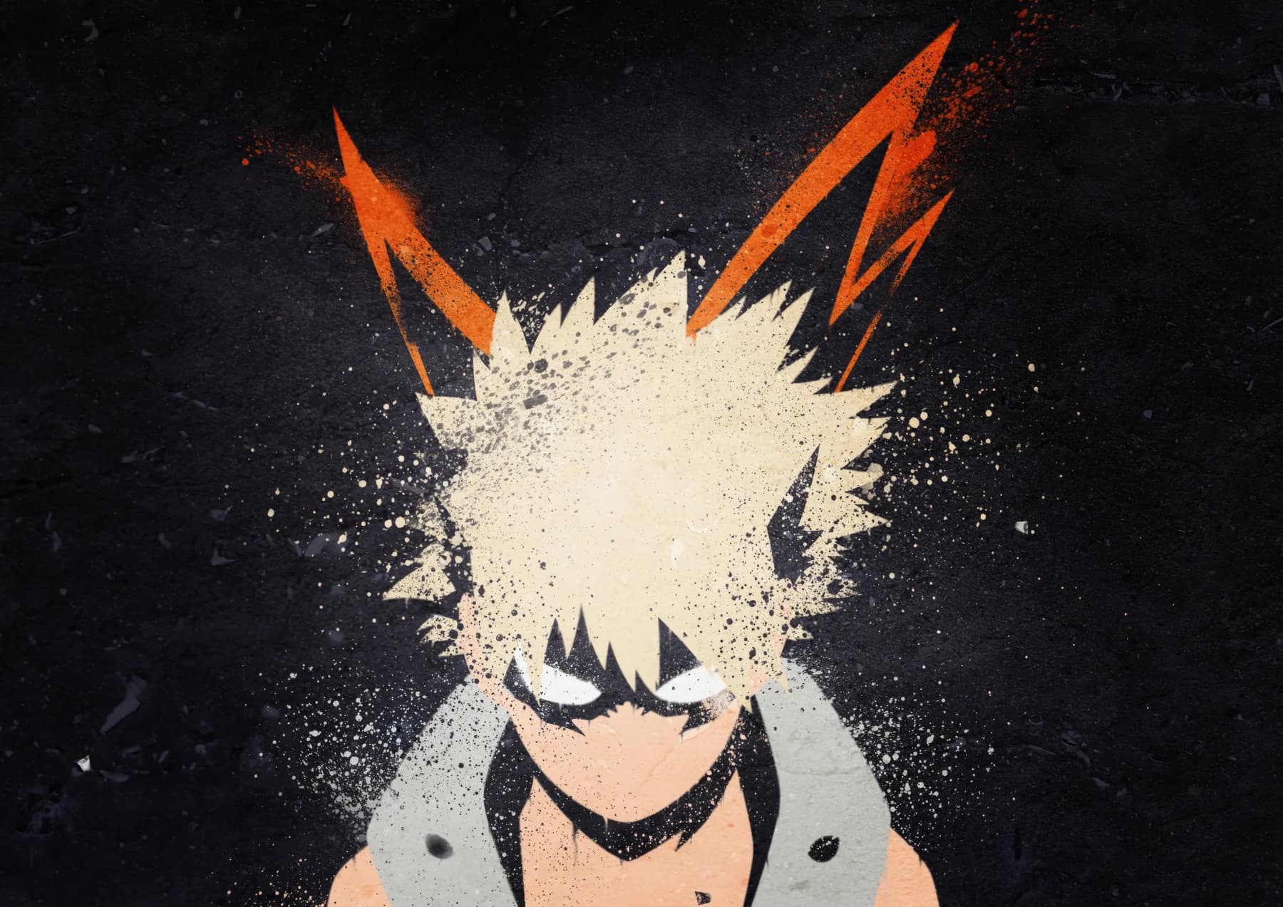 Bakugo Katsuki Silueta Splatter