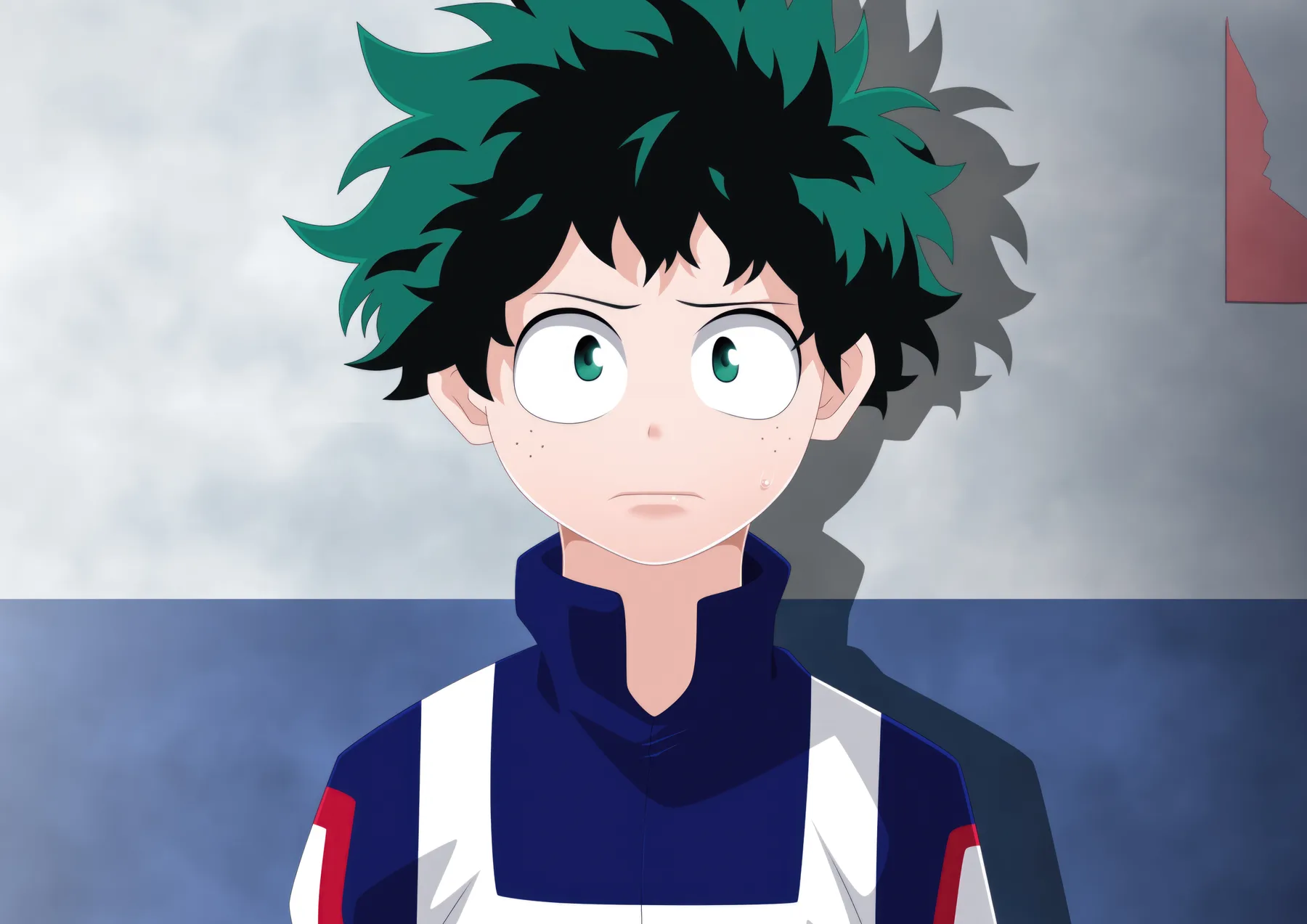 Deku Retrato Preocupado