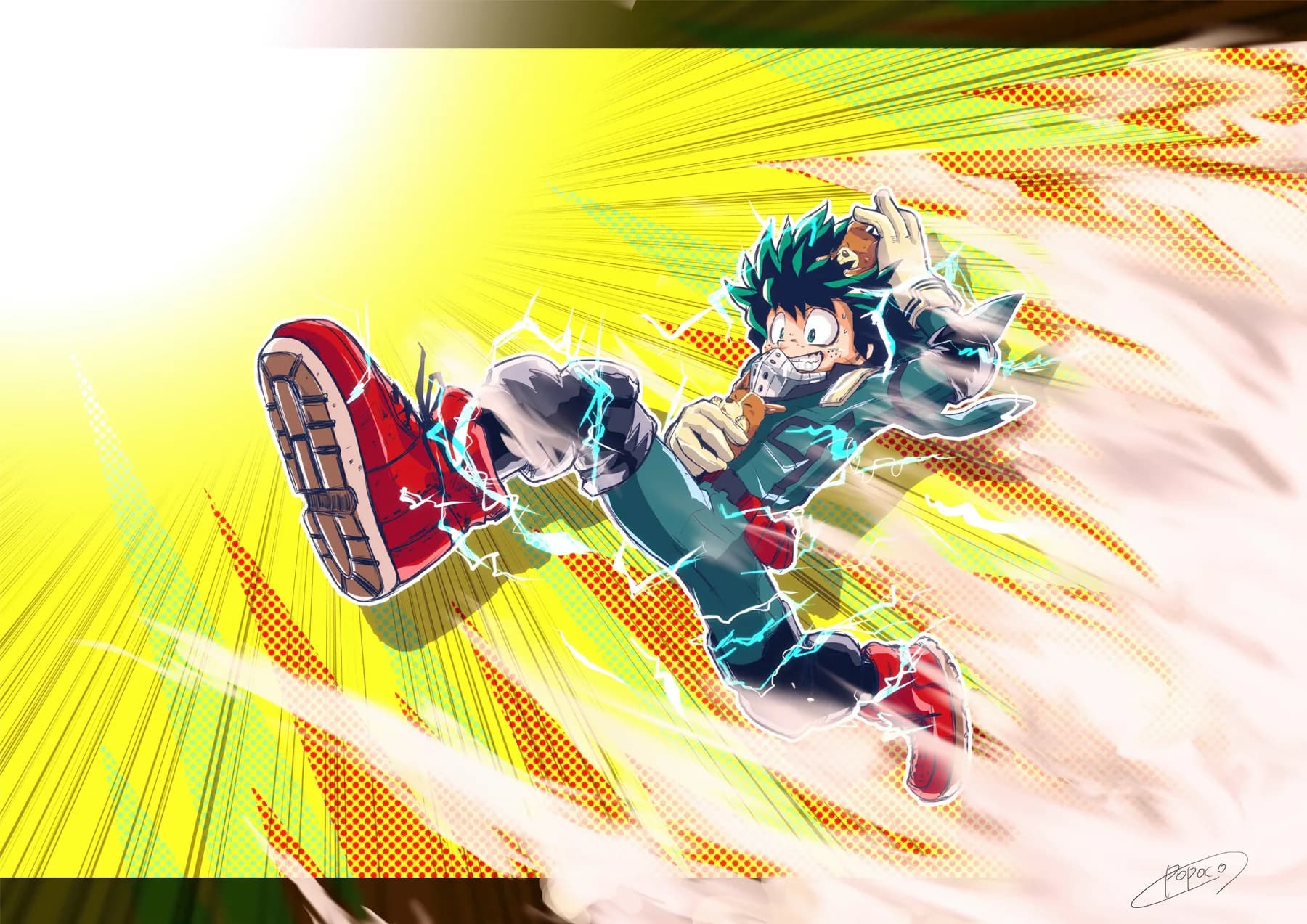 Deku Full Cowl Patada Eléctrica