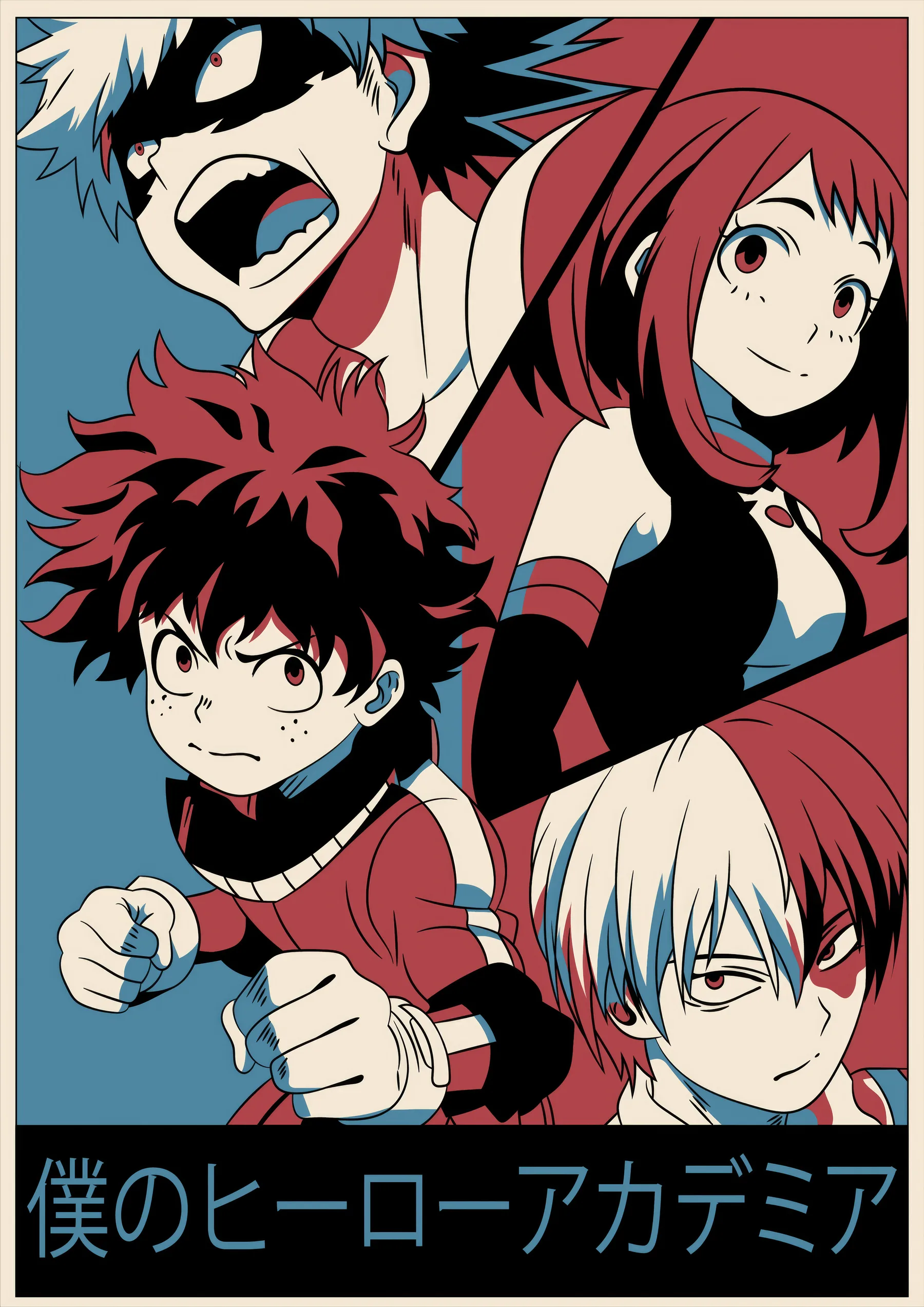 Boku no Hero Academia Elenco Pop Art