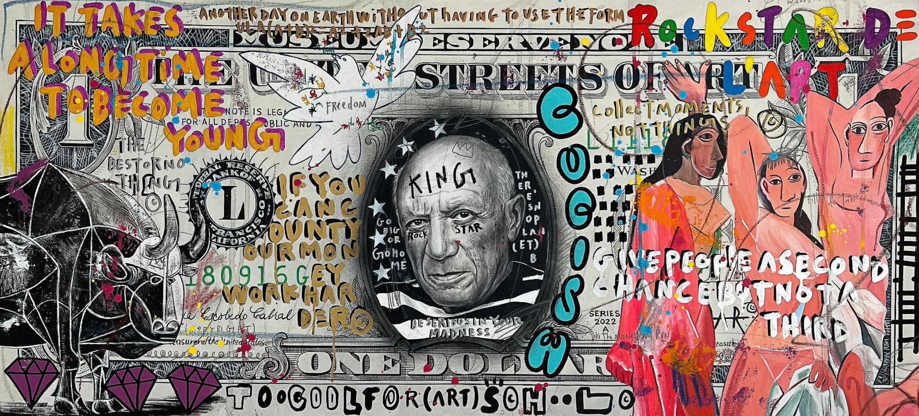 Picasso King Rockstar Street Art