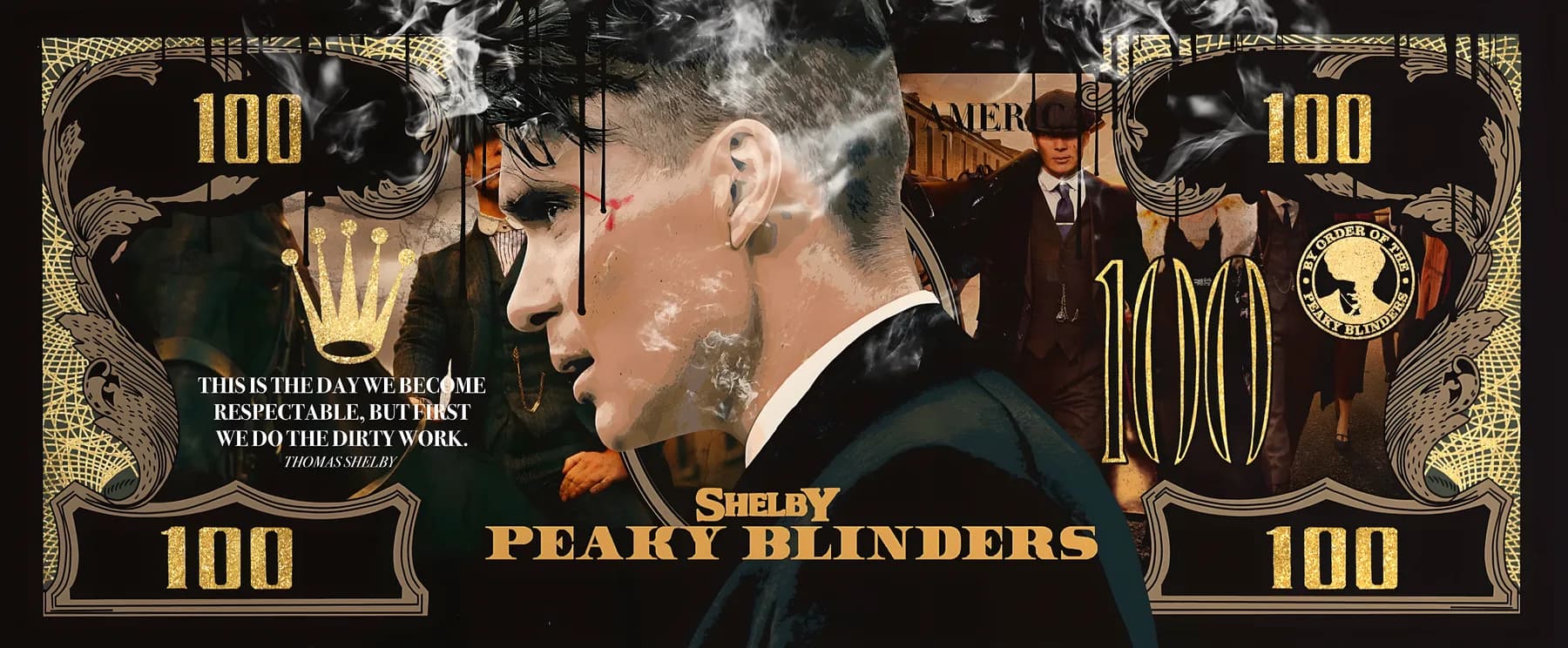 Peaky Blinders Billete de 100
