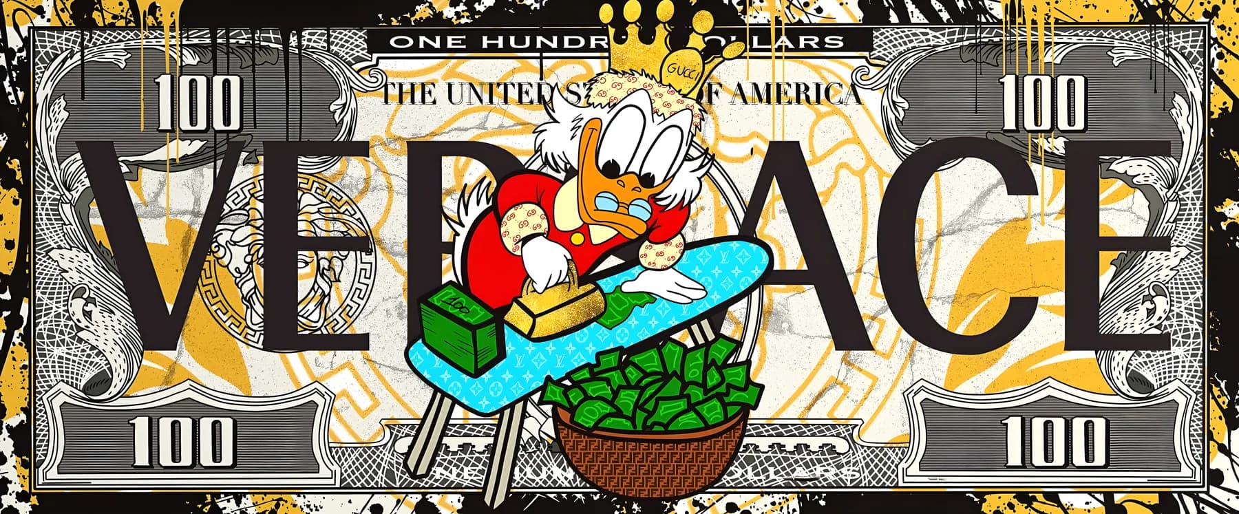 Tío Rico Versace Planchando Dinero