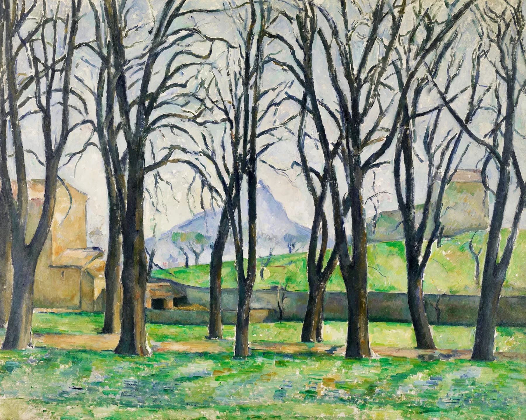 Arboles Desnudos en Invierno - Paul Cezanne