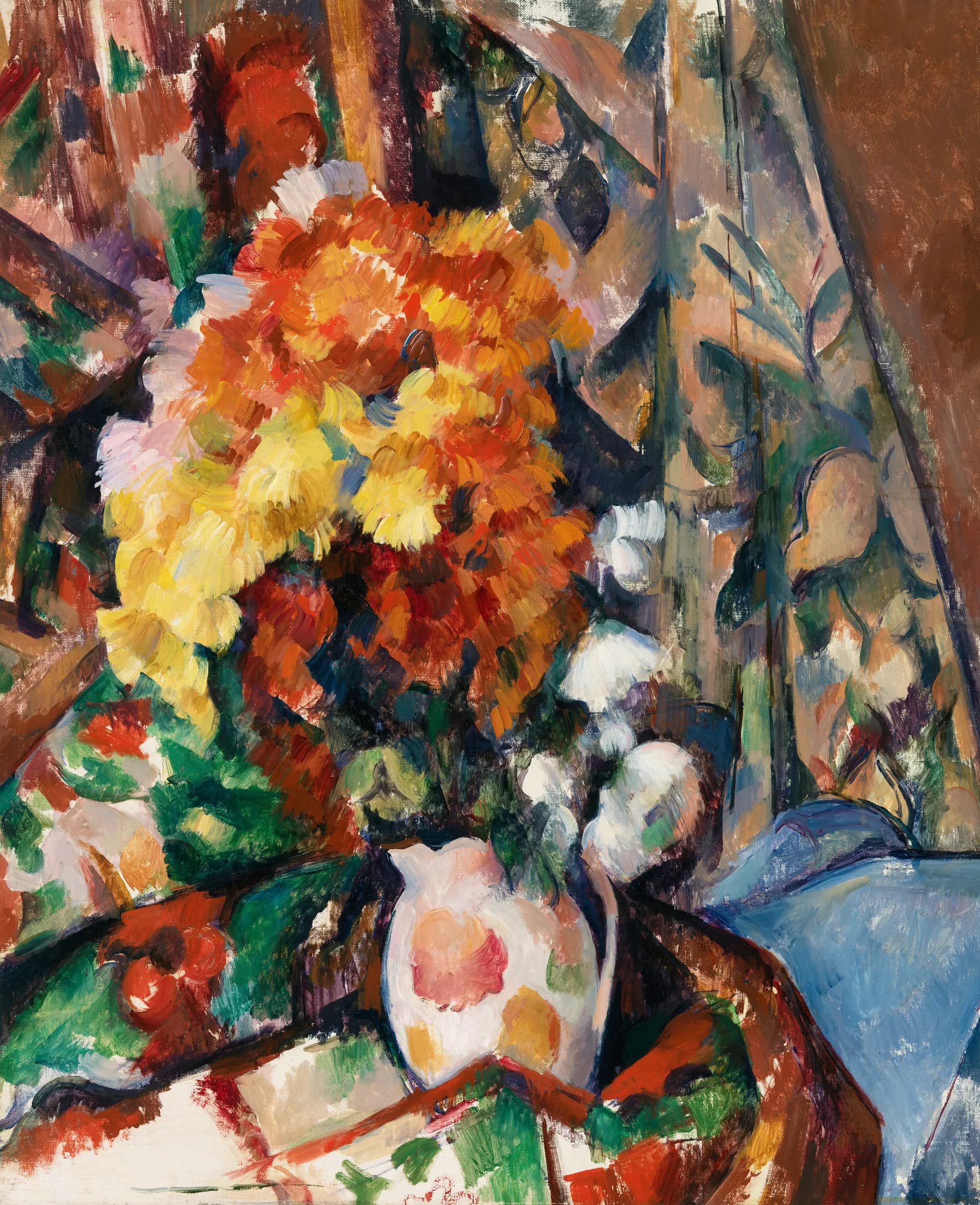 Bodegon de Flores Coloridas - Paul Cezanne