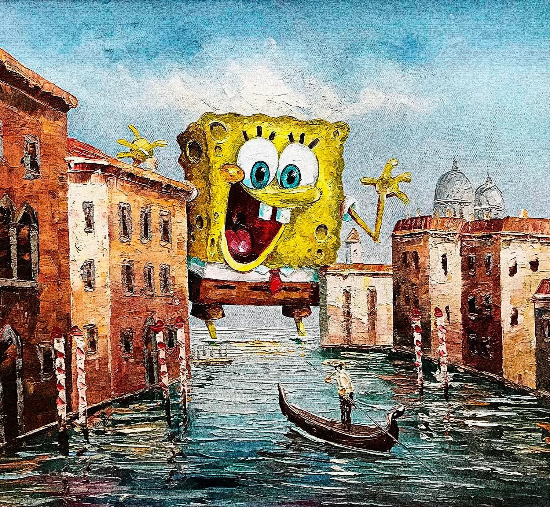 Bob Esponja en Venecia