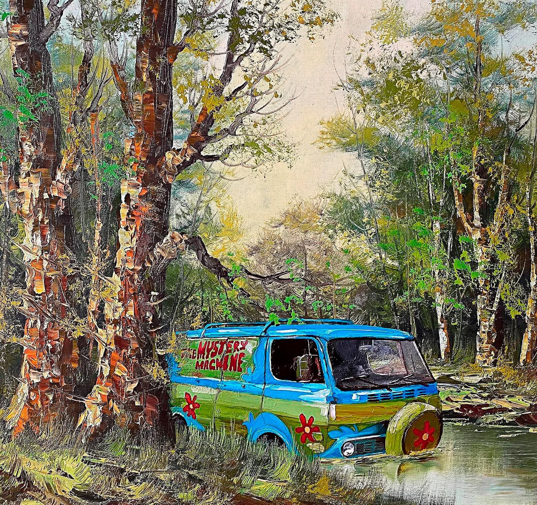 Mystery Machine en el Bosque