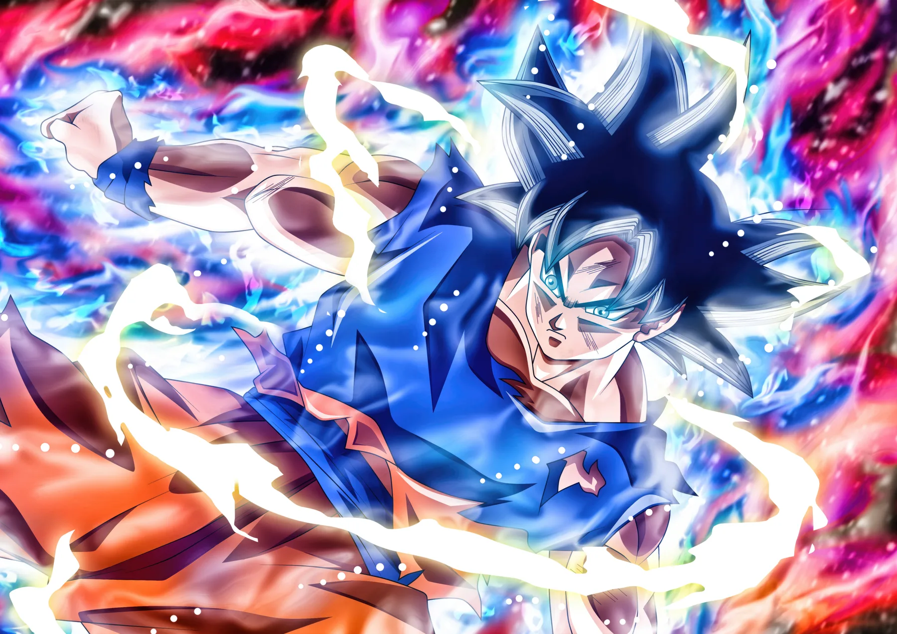 Goku Ultra Instinto Golpe de Energía