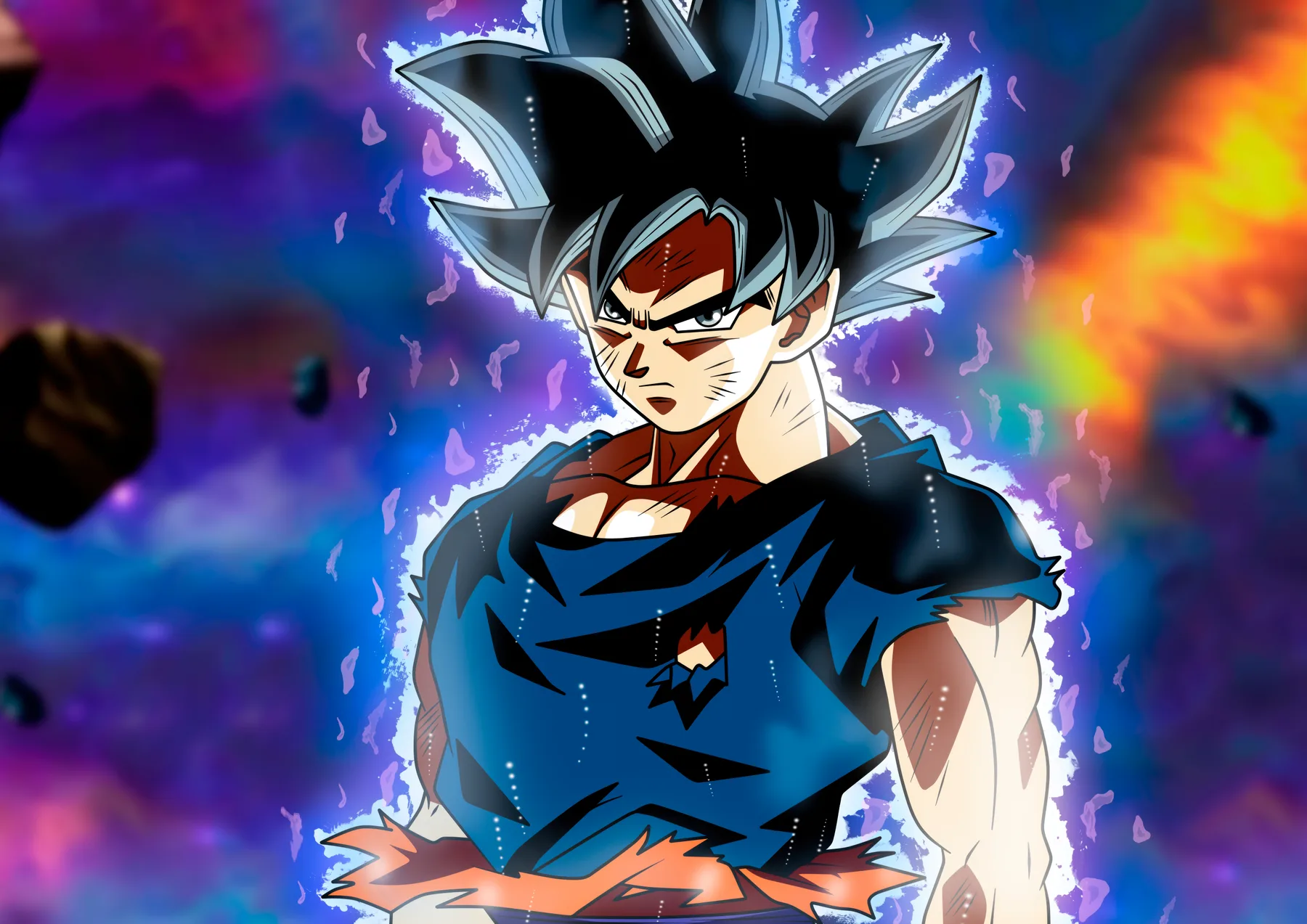 Goku Ultra Instinto Puño Cielo Nocturno