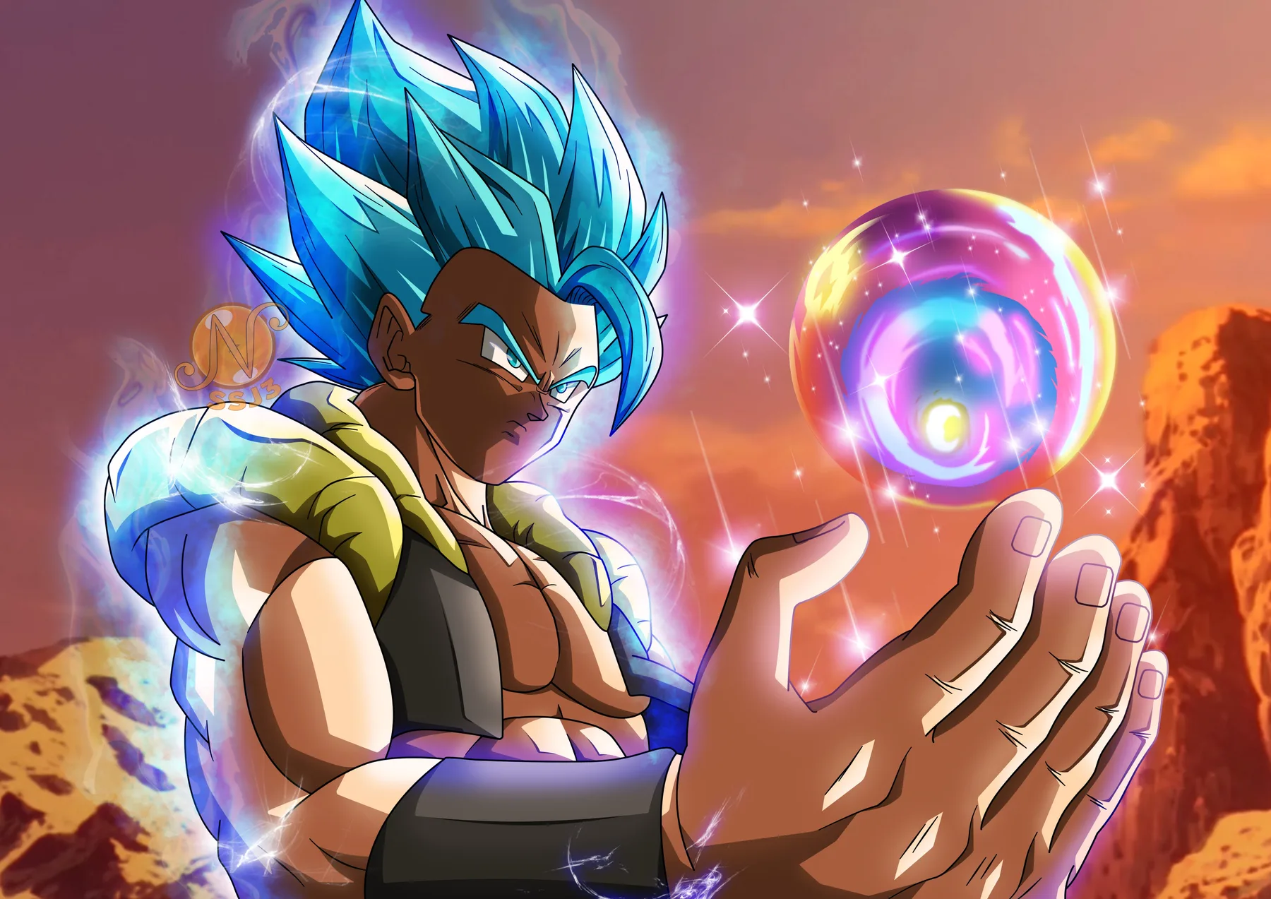 Gogeta Super Saiyan Blue Esfera de Energía